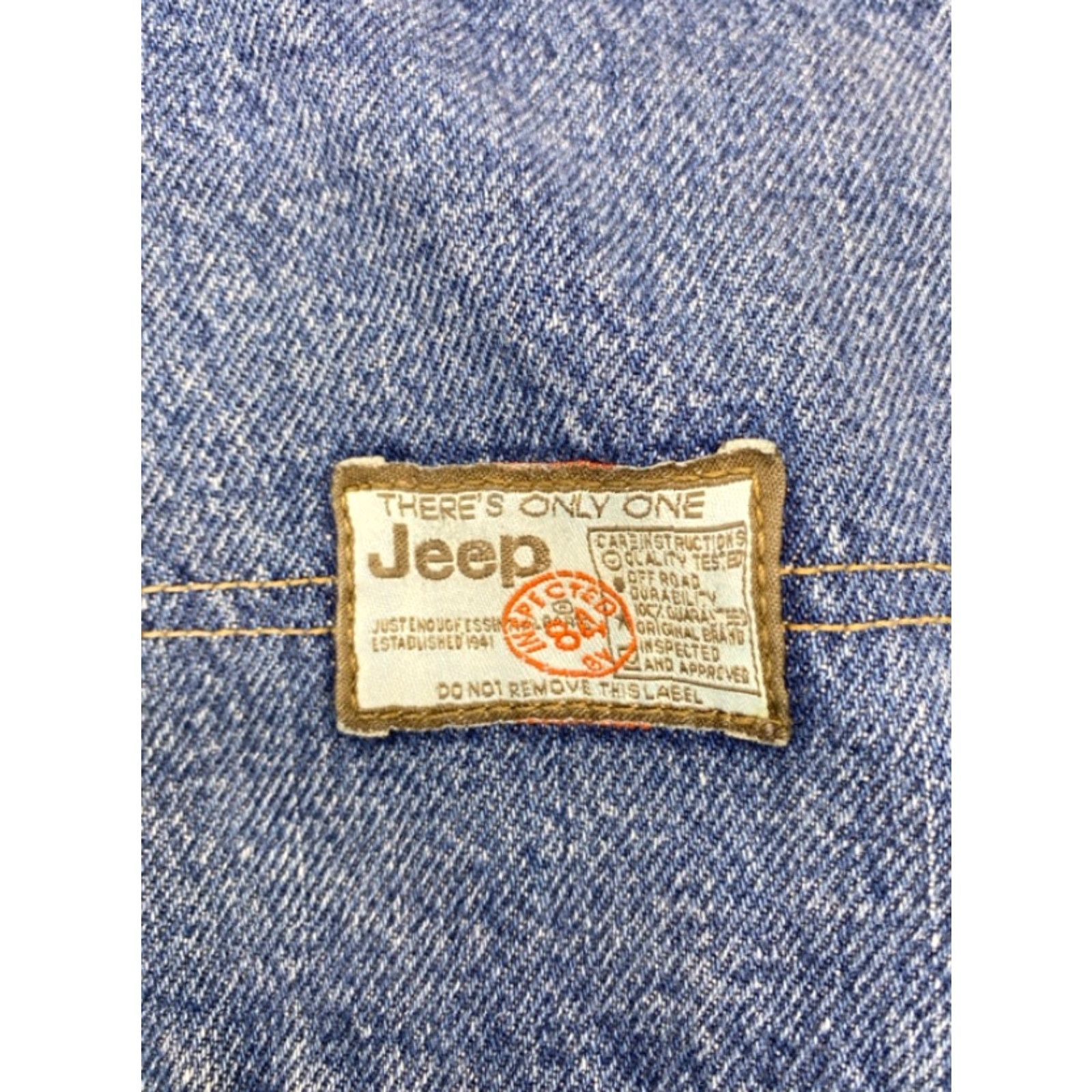 Jeep Jeep Jeans Men's 36x34 Blue Denim Relaxed Fit Straight Leg HT Carpenter Jeans - 5-Pocket Design, Regular, 36x34, Cotton Denim, Denim, Jeep, Men Size US 36 / EU 52 - 7 Thumbnail