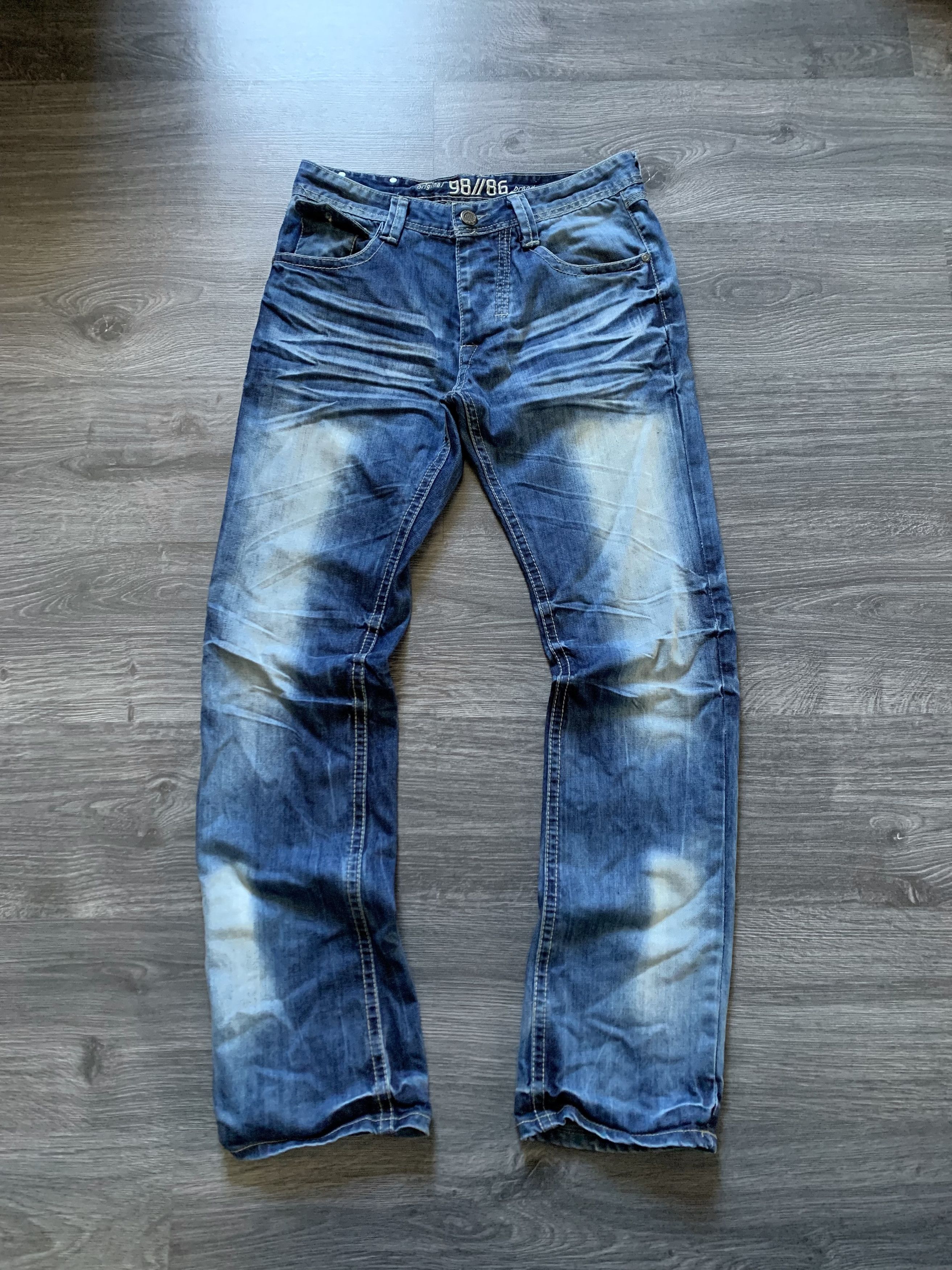 Japanese Brand × Vintage Vintage Y2K Washed Denim Japanese Style jeans Size US 29 - 2 Thumbnail