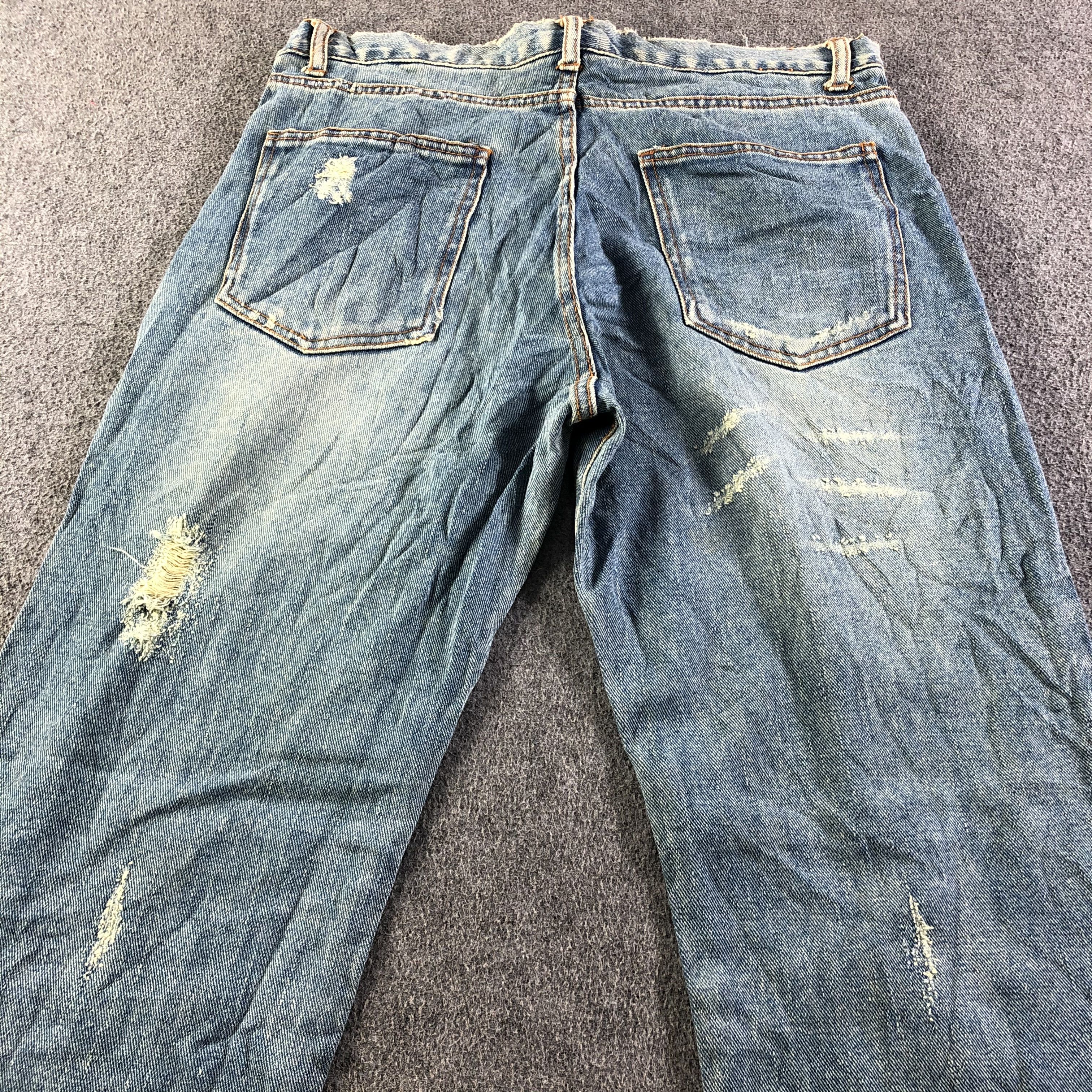 Levi's Vintage Japan Distress Jeans-J4606 Size US 34 / EU 50 - 4 Thumbnail