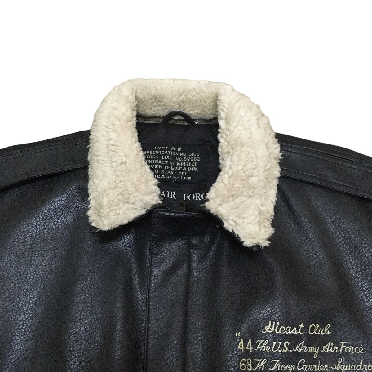 Vintage Rare Vintage Hicast Club A-2 Flying Air Force Jacket 1990s Size US L / EU 52-54 / 3 - 3 Thumbnail