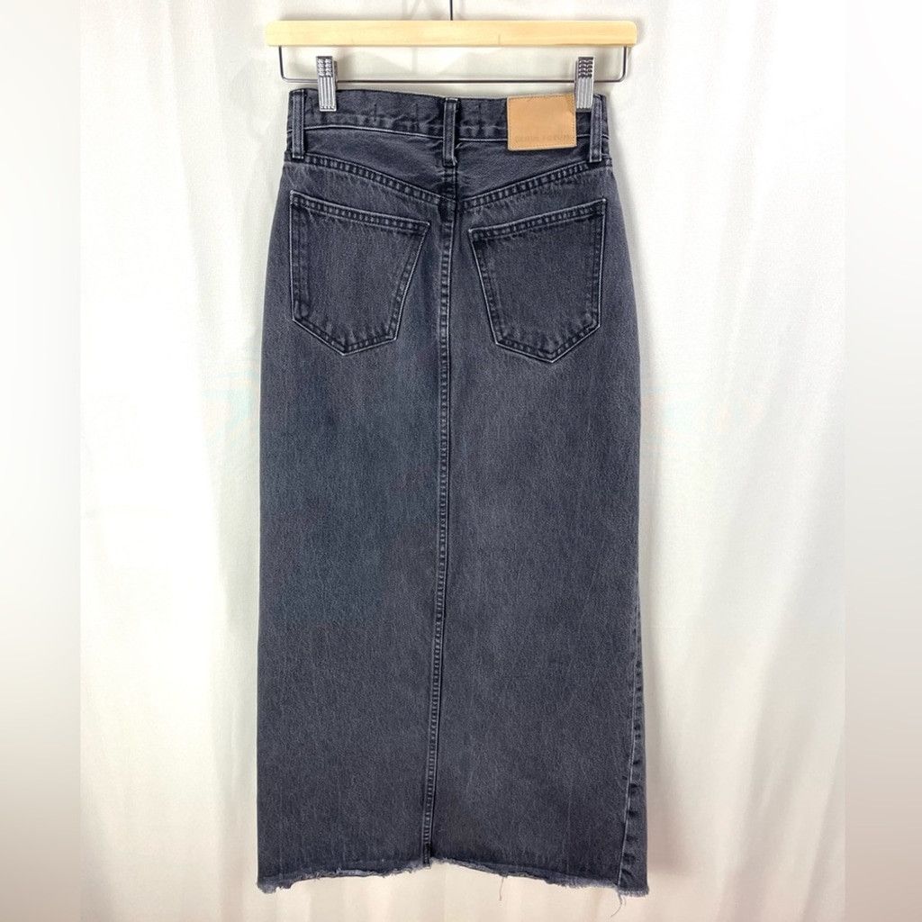 Other Denim Forum The '90s Vintage Maxi Jean Skirt Size 24 Size 24" / US 00 / IT 34 - 7 Thumbnail