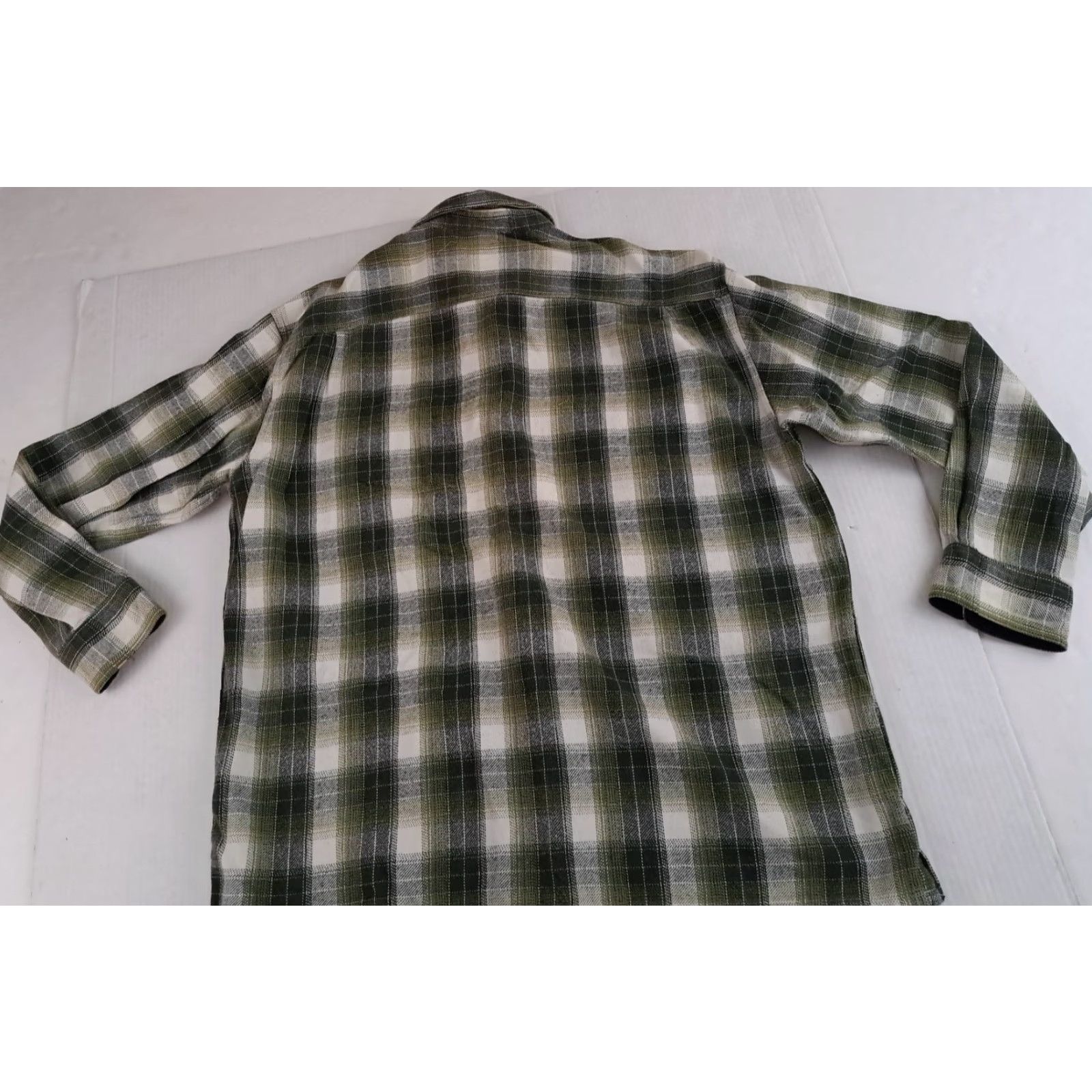 Vintage VINTAGE St. John's Bay Shirt Plaid Flannel Button-Up XL Unisex Adults Casual Cotton Green Long Sleeve Pockets Size XL / US 12-14 / IT 48-50 - 4 Thumbnail