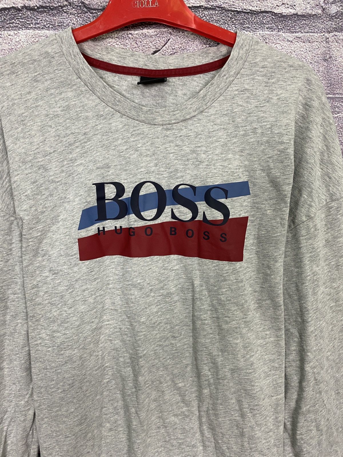 Hugo Boss Vintage rare long sleeve Hugo Boss big logo sweatshirt y2k Size US XL / EU 56 / 4 - 4 Thumbnail
