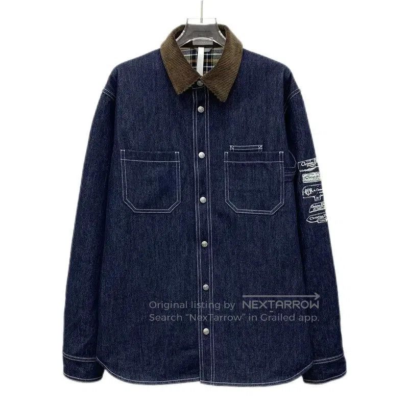 Dior Dior Women's Dark Blue Cotton Shirt . Size XXS / US 00 / IT 34 - 1 Thumbnail