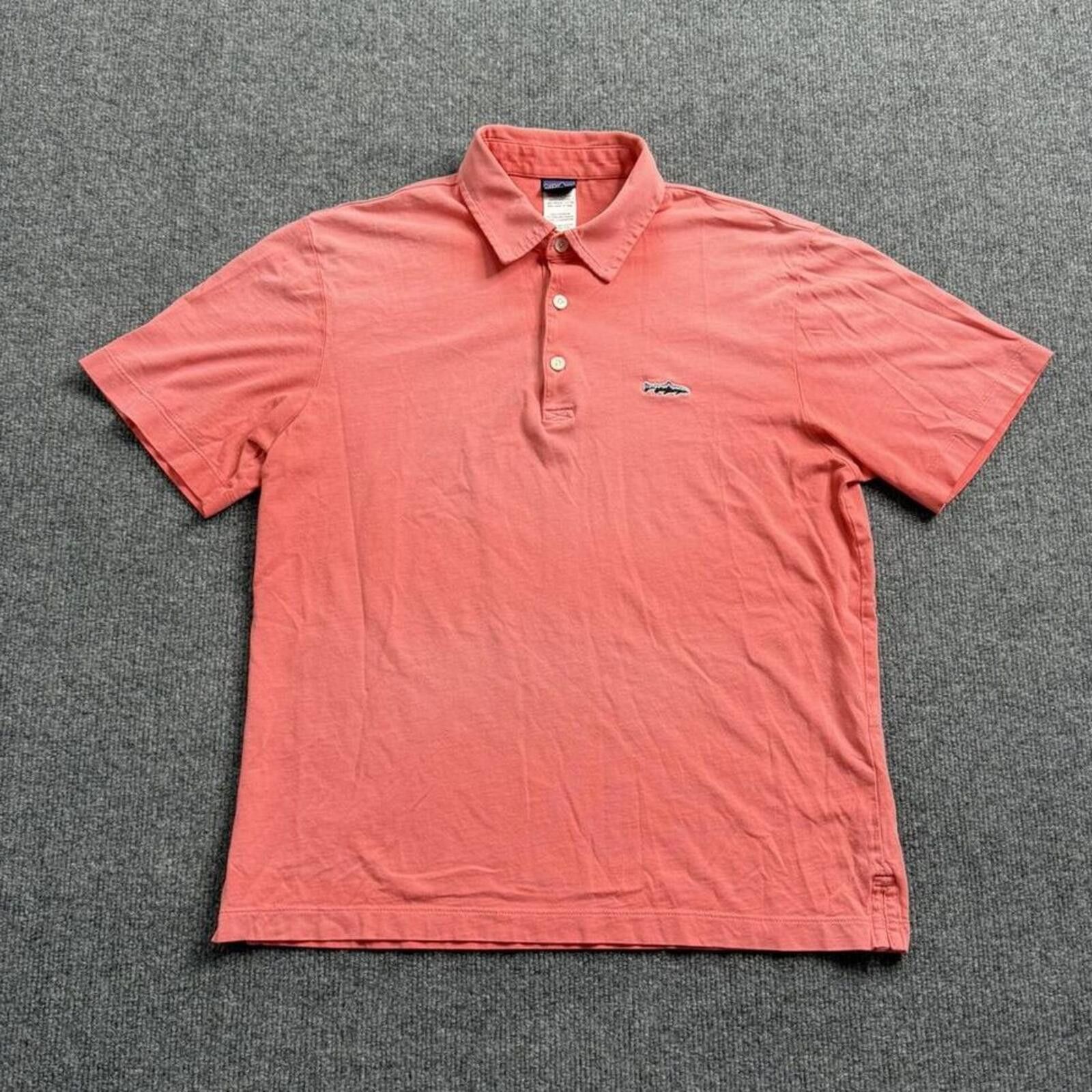 Patagonia Patagonia Organic Cotton Mens XS Pink Faded Polo Shark Logo Size US XS / EU 42 / 0 - 1 Thumbnail