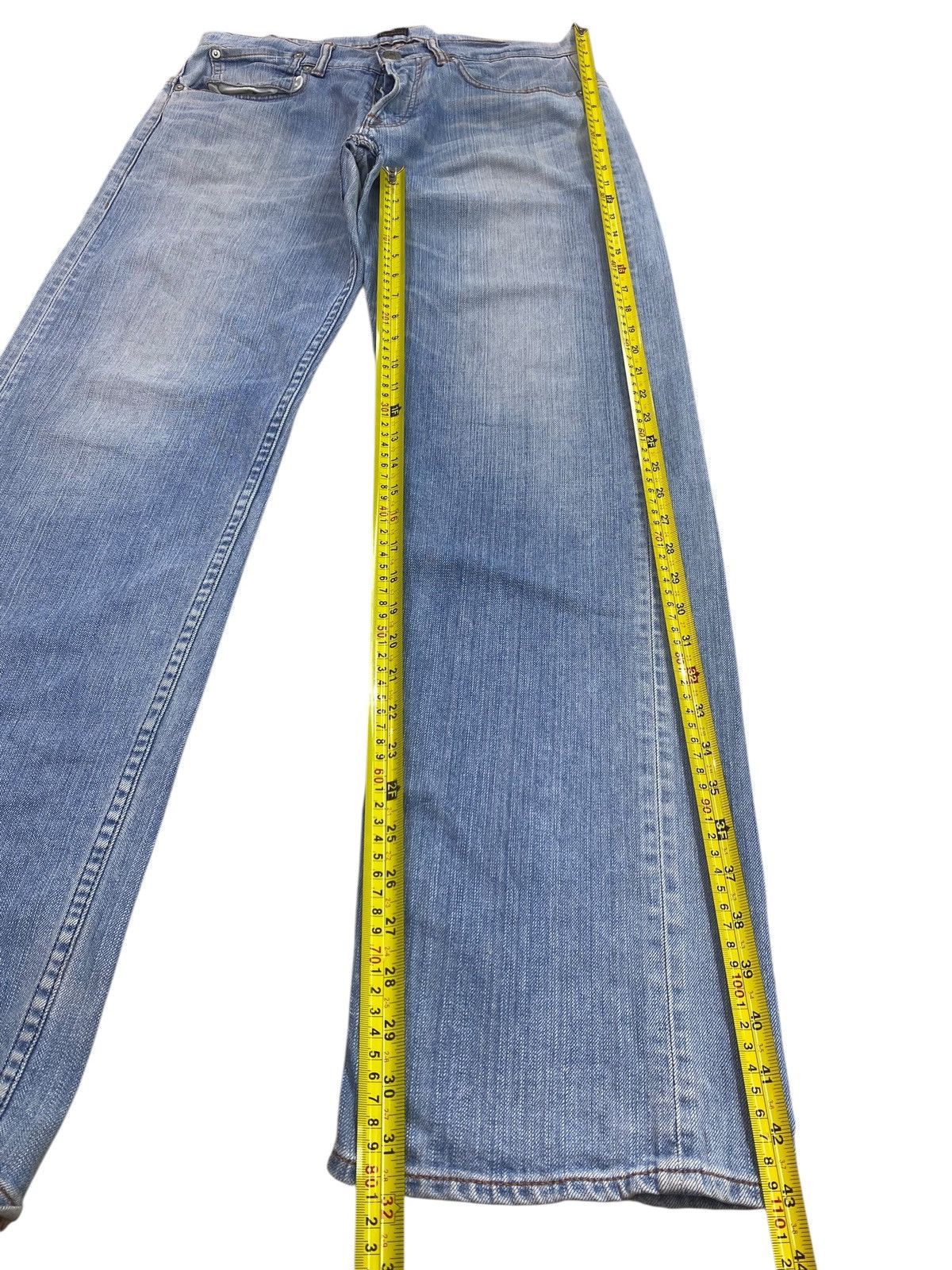Japanese Brand Japanese Brand Faded Blue Wash Style Buckle Back Jeans Size US 32 / EU 48 - 12 Thumbnail