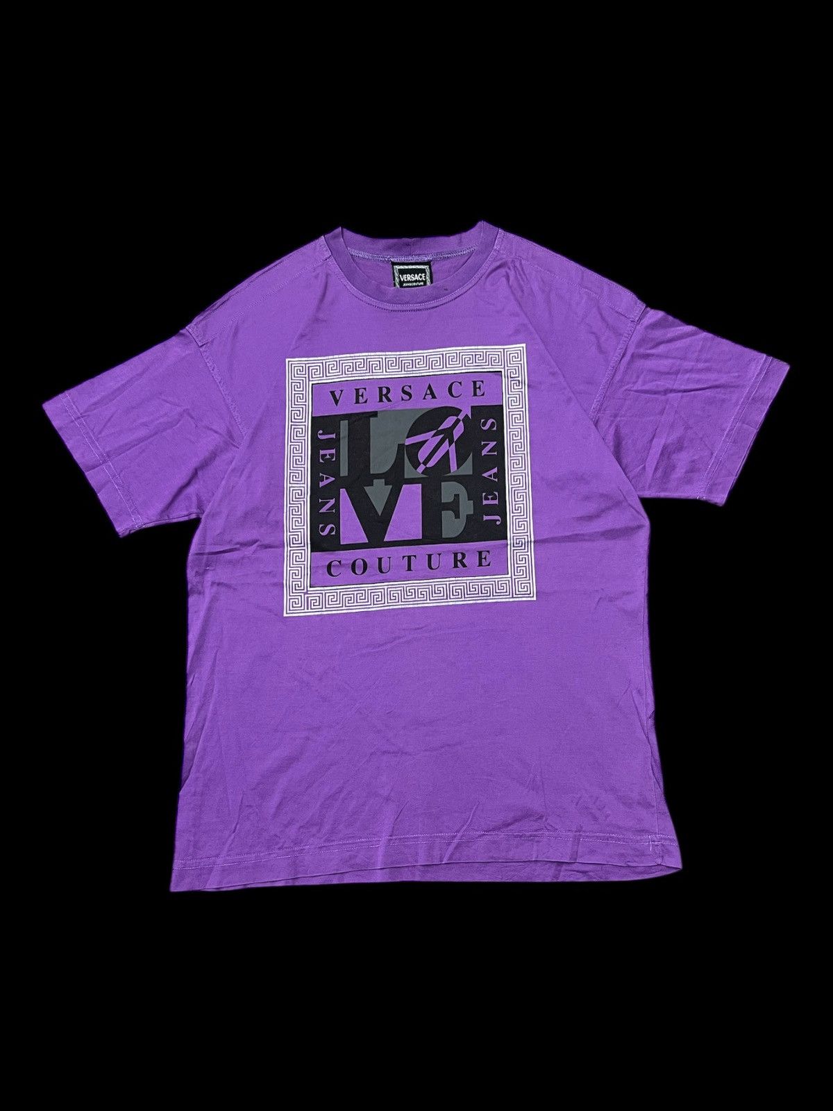 Versace Jeans Couture Vintage Versace Jeans Couture Tee Purple (Made in Italy) Size US XS / EU 42 / 0 - 1 Thumbnail