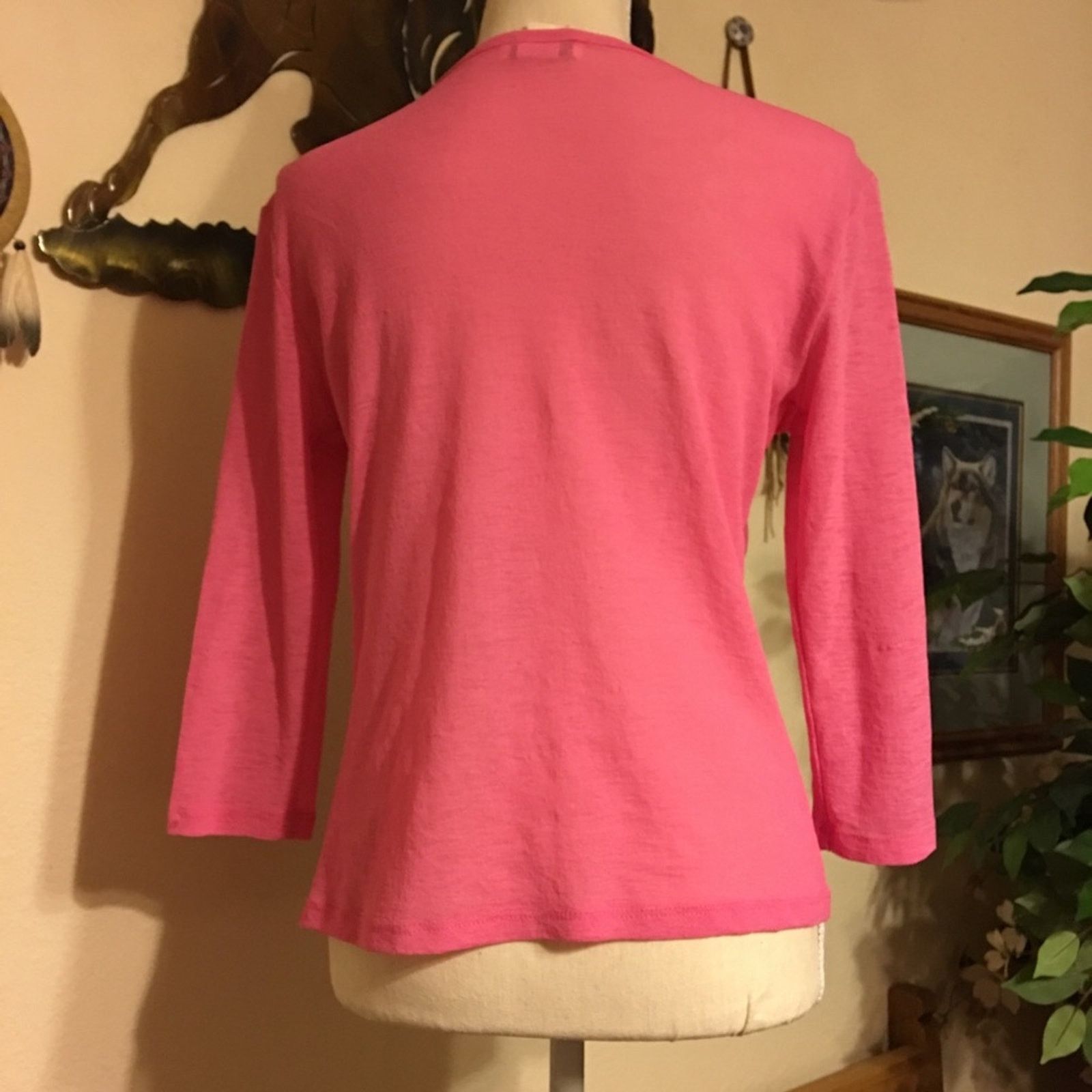 Other Windsor pink button front top sheer shirt M Size M / US 6-8 / IT 42-44 - 4 Thumbnail