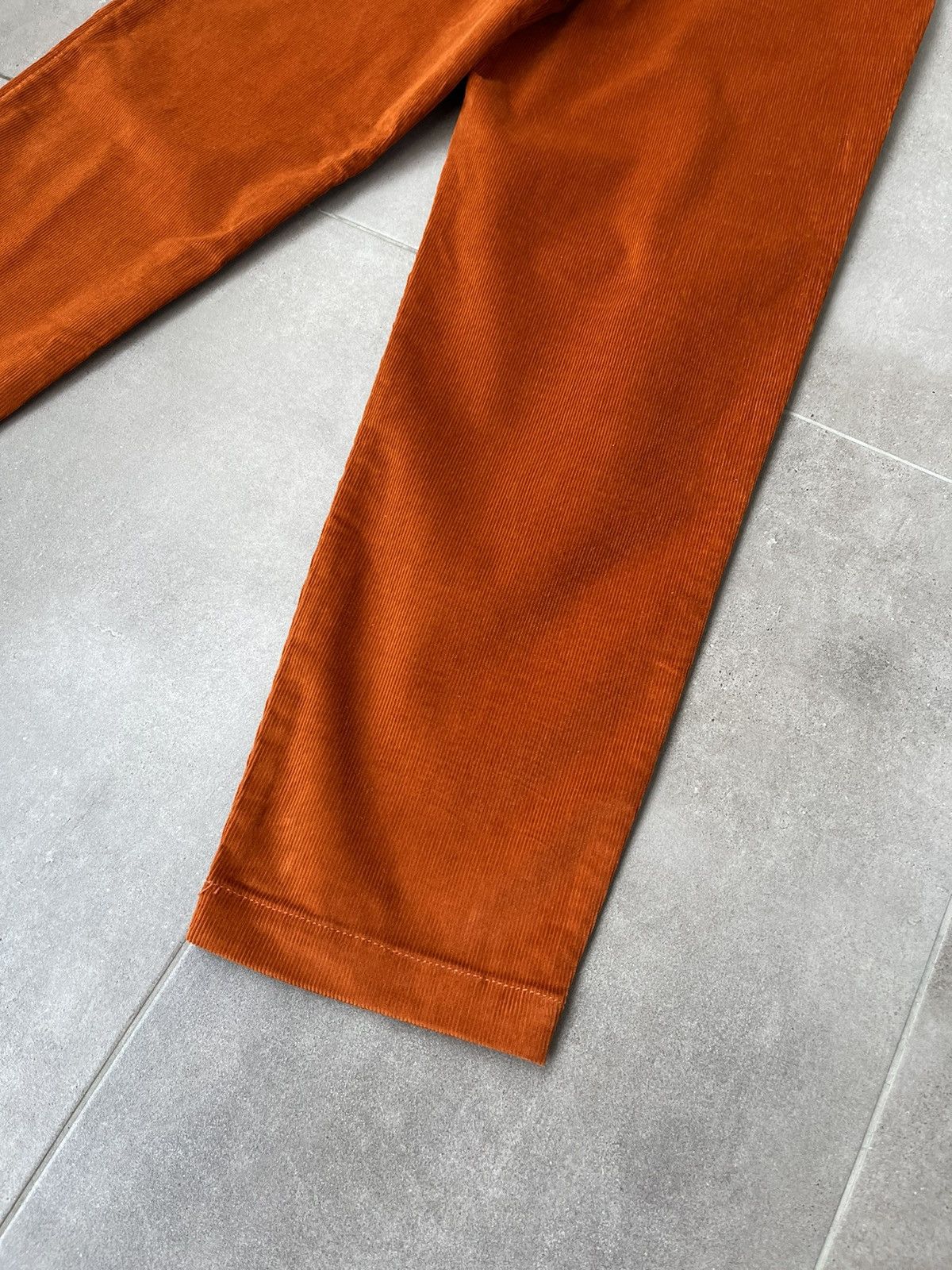 Paul Smith !DS! FW22 Paul Smith Orange Corduroy Pleated Trousers Size US 32 / EU 48 - 10 Thumbnail