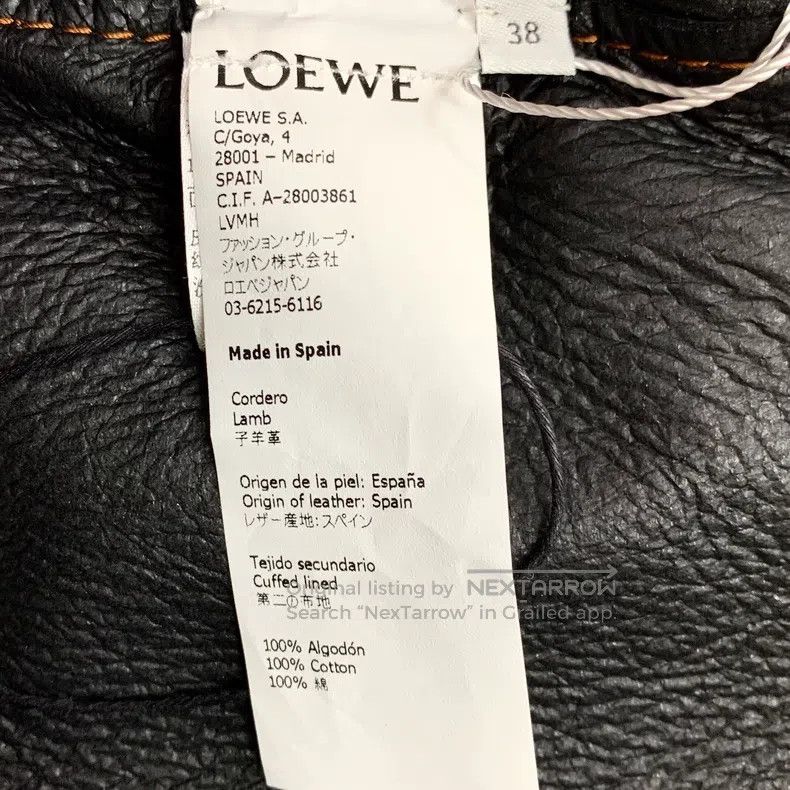 Loewe Loewe Black Sheepskin Lapel Single-breasted Long Sleeve Le Size XS / US 0-2 / IT 36-38 - 6 Thumbnail