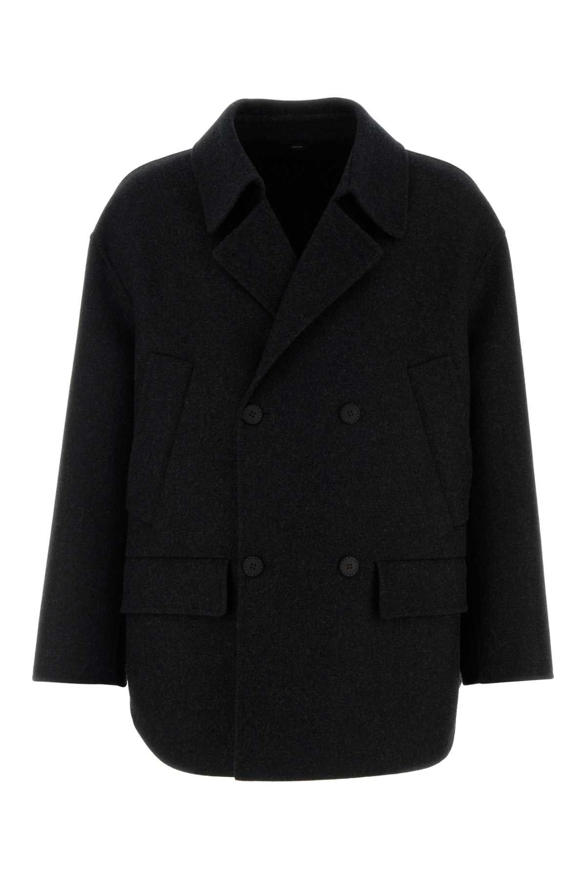 Fendi Black Flannel Blazer Size US M / EU 48-50 / 2 - 1 Thumbnail
