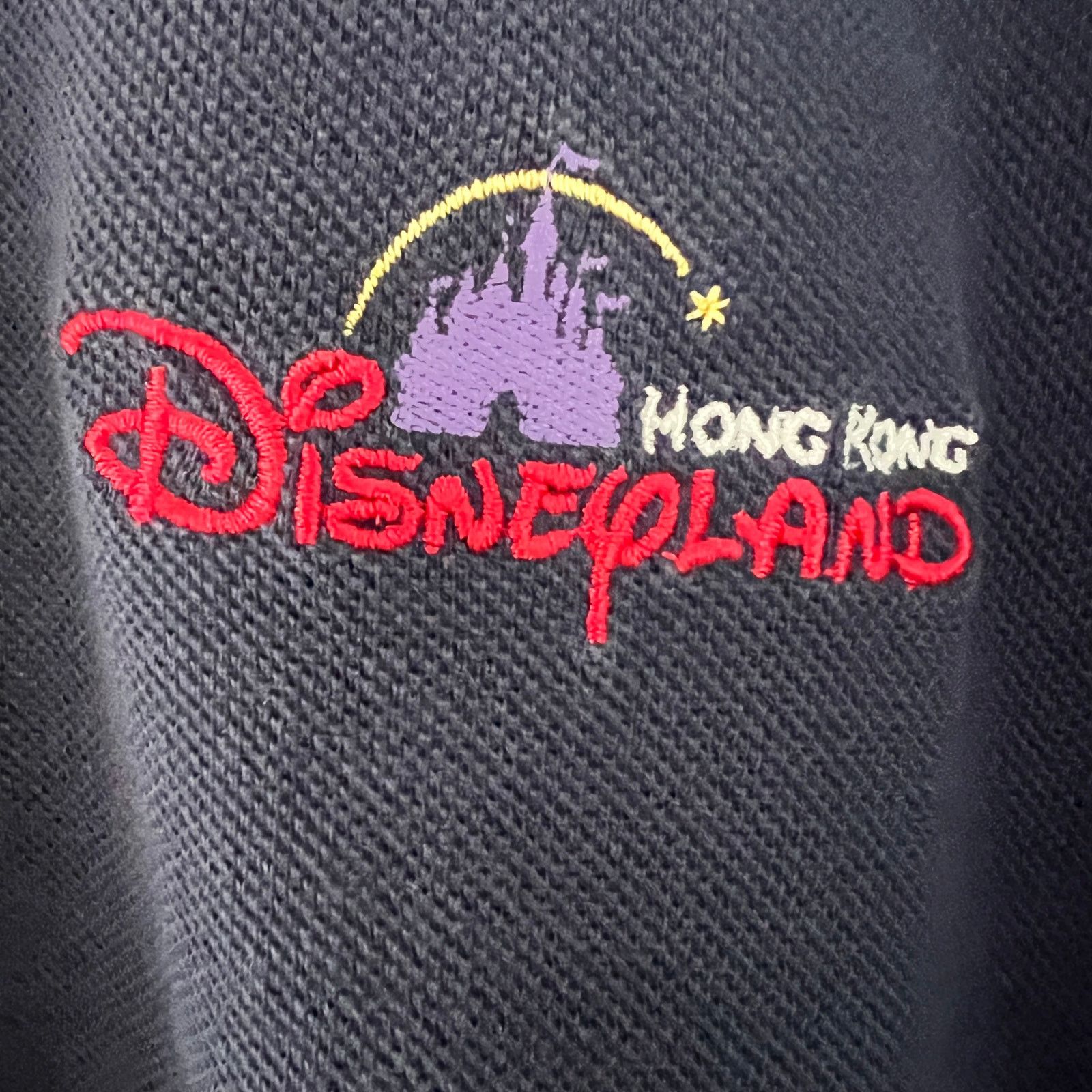 Disney Disneyland Hong Kong Mens Navy Polo Shirt XL 21x26 Size US XL / EU 56 / 4 - 2 Thumbnail