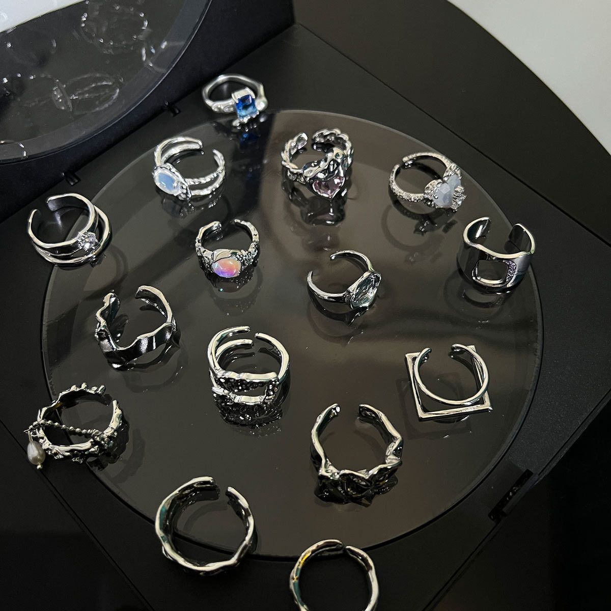Jewelry Crazy Jewelry Rings Open Size Chrome Ring (Size 7-13) Size ONE SIZE - 2 Thumbnail