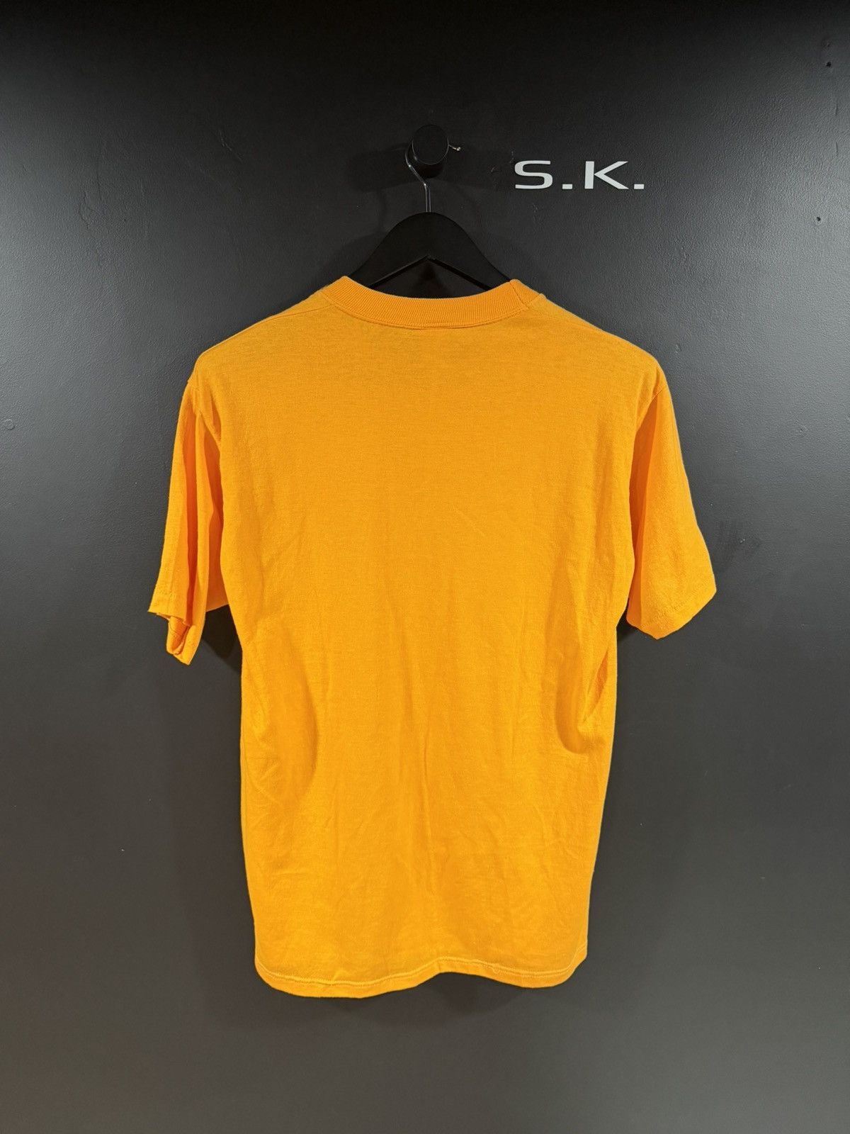 Vintage 1980s Vintage Yellow Blank Single Stitch Grunge Tee L Size US L / EU 52-54 / 3 - 8 Thumbnail