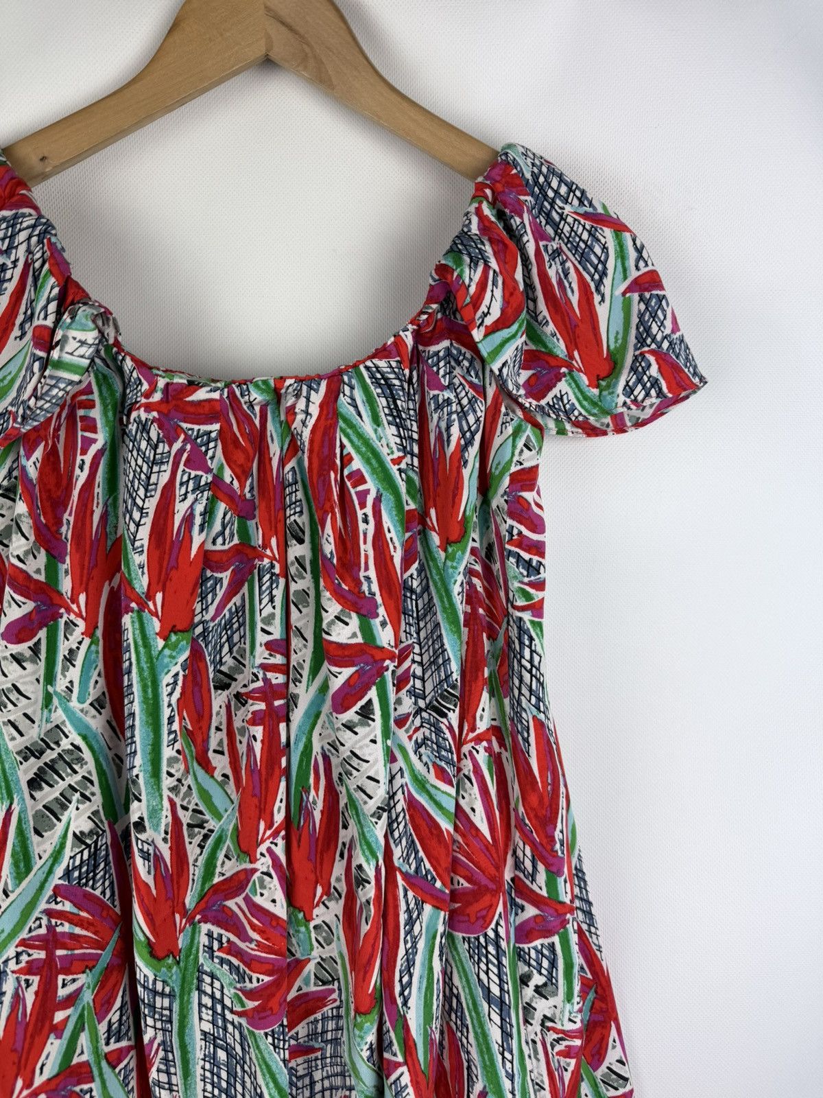 Kenzo Kenzo Ladies Floral Pattern Short Sleeve Silk Tunic Dress Size XS / US 0-2 / IT 36-38 - 5 Thumbnail