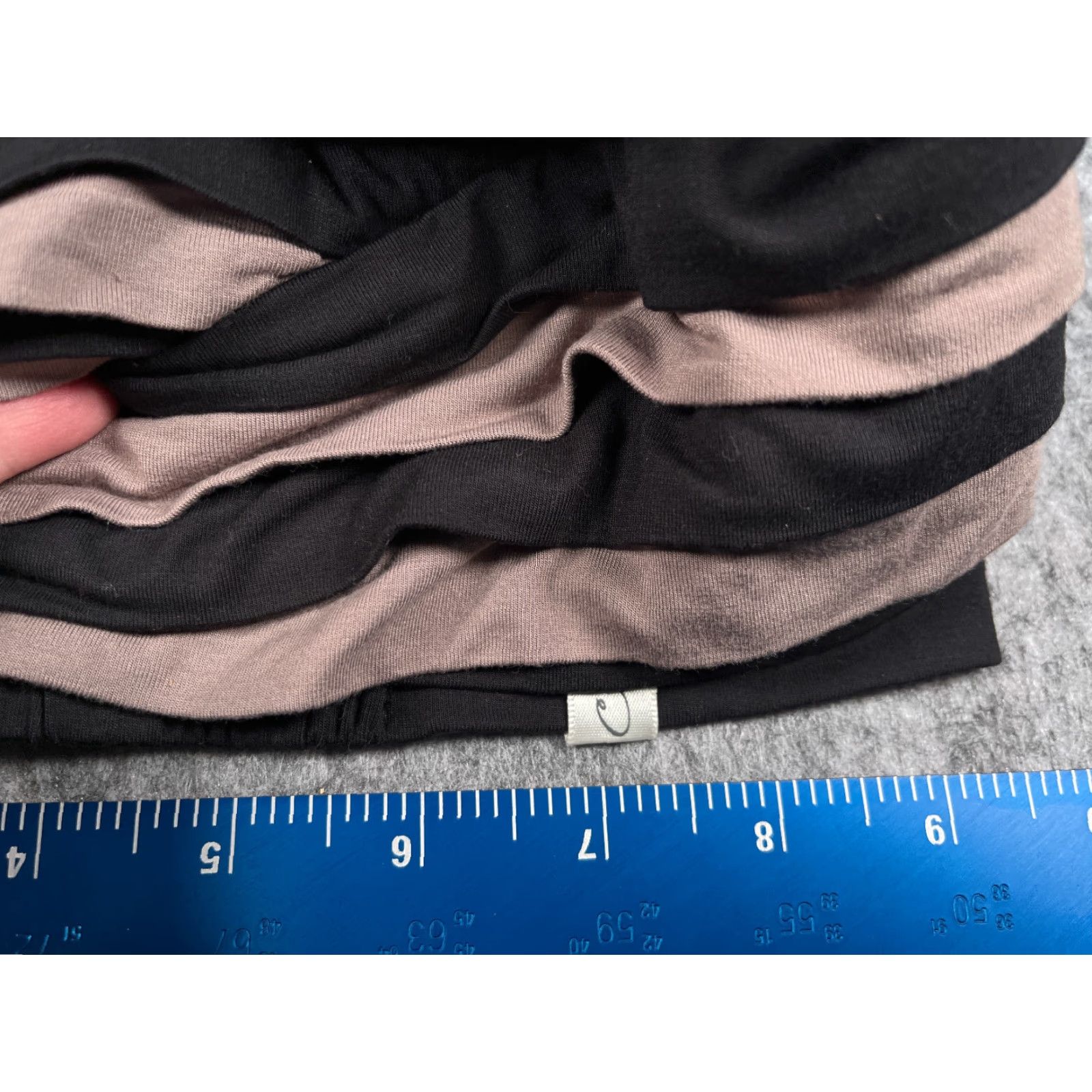 Vintage Christine Headwear Striped Turban Beanie Womens One Size Black Viscose Bamboo Lightweight Casual Size ONE SIZE - 3 Thumbnail