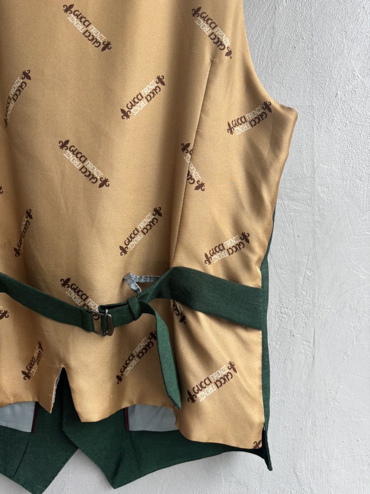 Gucci Gucci AW20 by Alessandro Michele green military mohair vest Size 46R - 5 Thumbnail