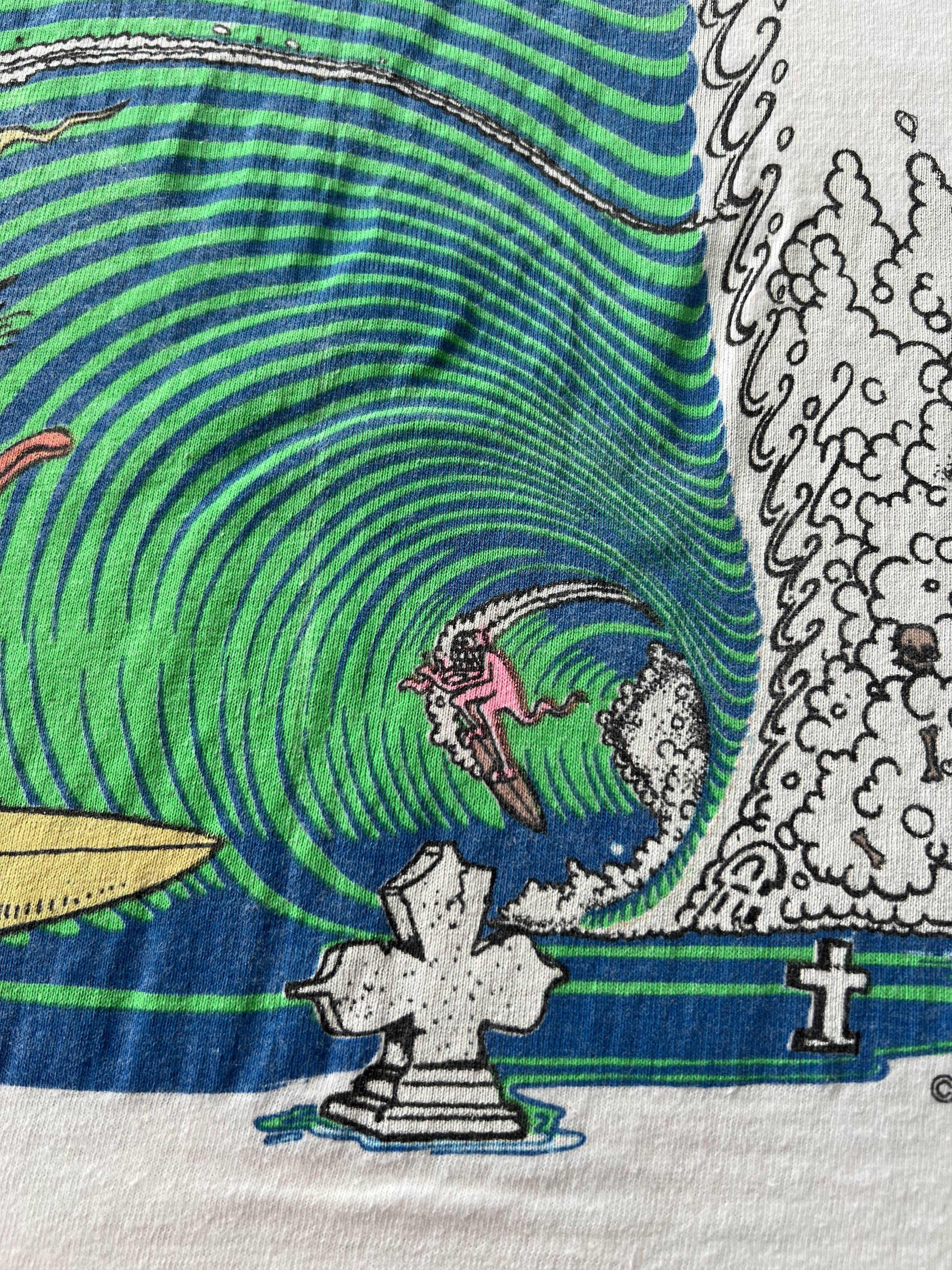 Vintage Vintage 1987 Monster Island Sunshine Designs Surf T-shirt Size US L / EU 52-54 / 3 - 16 Thumbnail