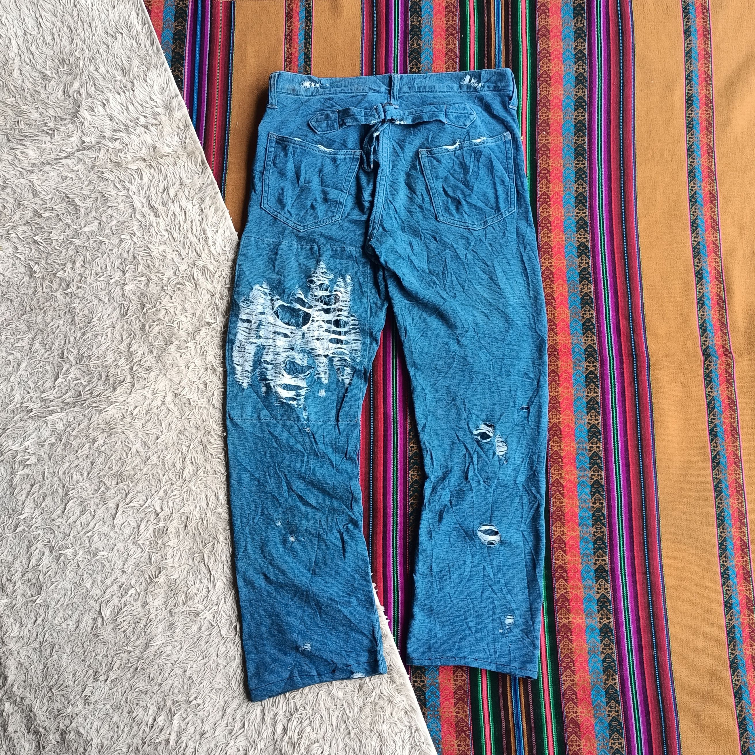 TALKING ABOUT THE ABSTRACTION Talking About The Abstraction buckle back ripped pants Size US 31 - 12 Thumbnail