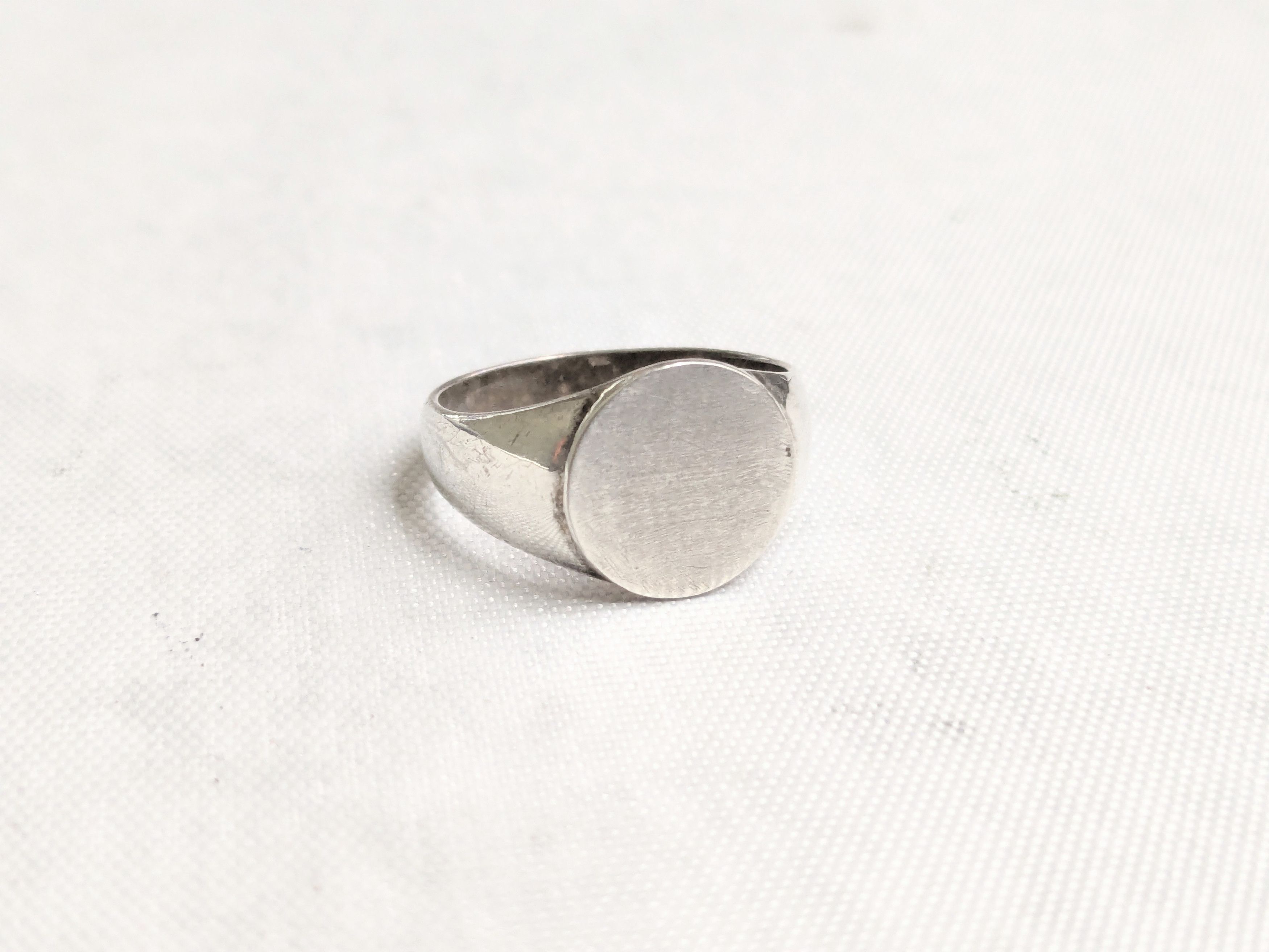 Jewelry Vintage Sterling Silver Signet Ring Size 7 Size ONE SIZE - 1 Thumbnail