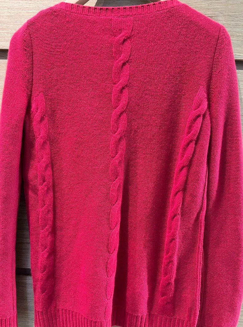 Loro Piana LORO PIANA Red braid sweater Size XS / US 0-2 / IT 36-38 - 2 Thumbnail