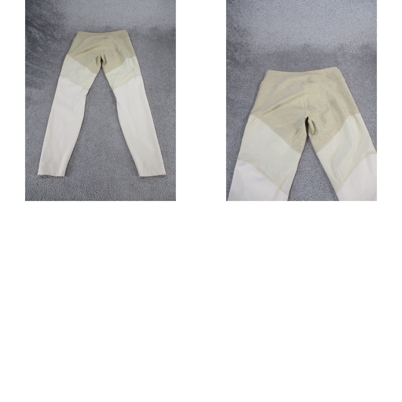 Outdoor Voices Outdoor Voices Compression Leggings Womens Medium Beige Colorblock Activewear Gym Size 32" / US 10 / IT 46 - 8 Thumbnail