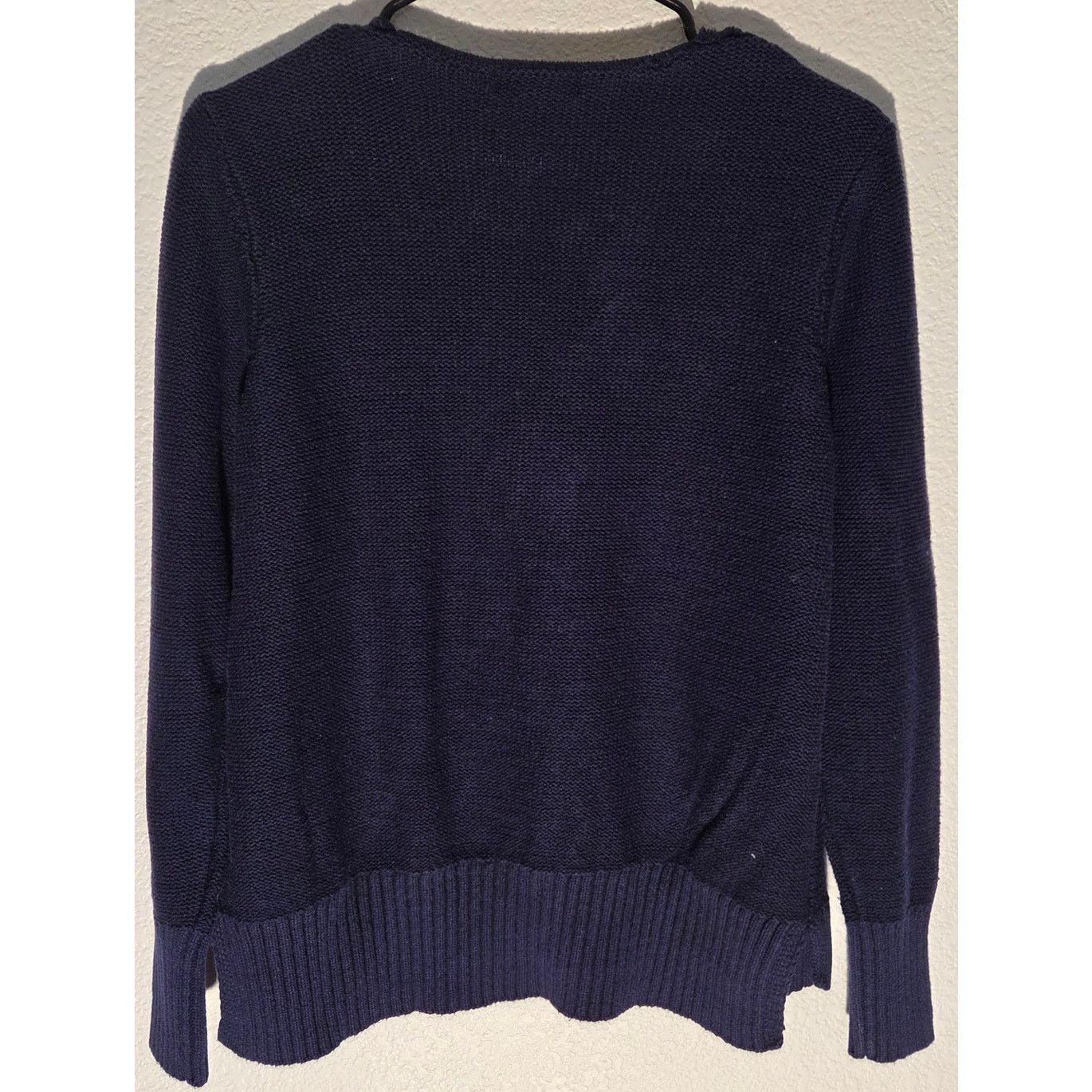 Chaps Ralph Lauren Ralph Lauren Chaps Blue Quilted V-Neck Sweater - Large Size L / US 10 / IT 46 - 5 Thumbnail
