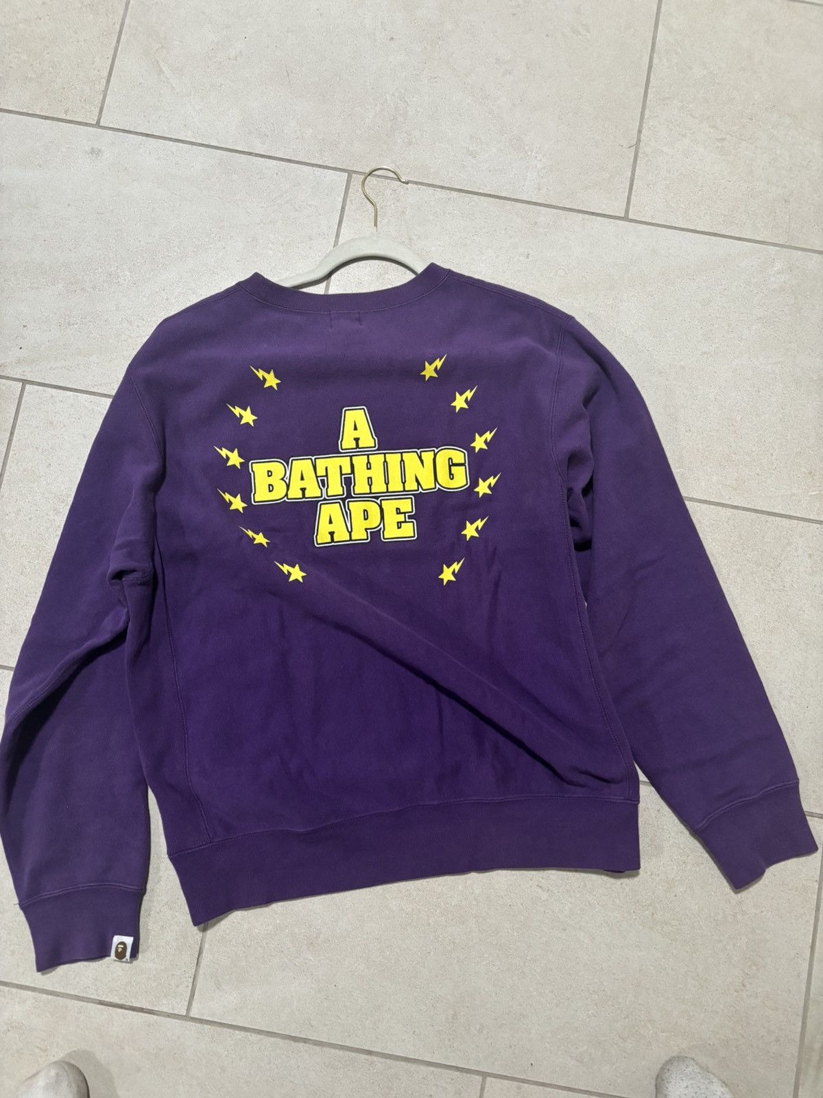 Bape Bape “kiss logo” crewneck Size US M / EU 48-50 / 2 - 2 Thumbnail