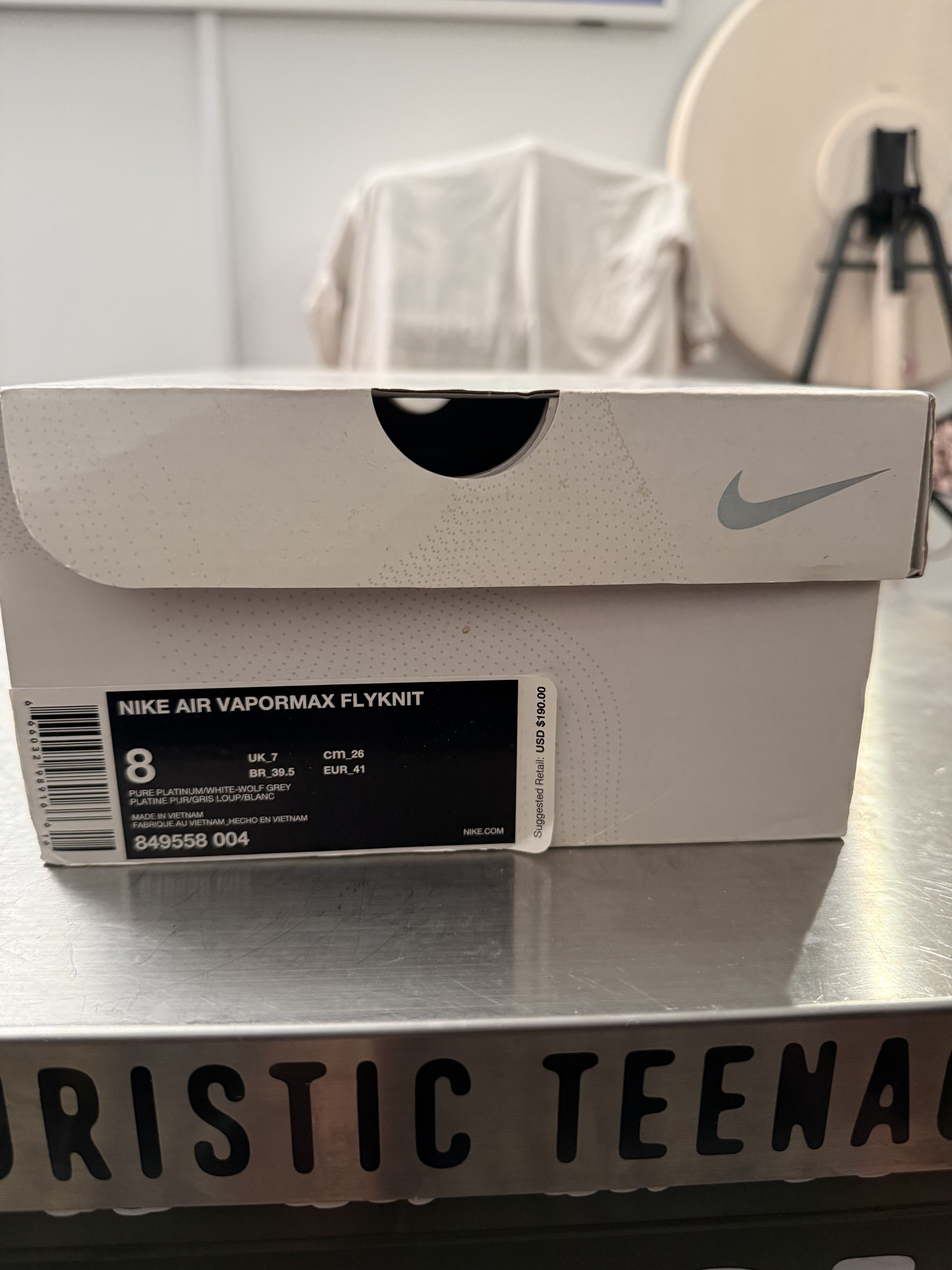 Nike NIKE AIR VAPORMAX FLYKNIT OG Platinum Size US 8 / EU 41 - 4 Thumbnail