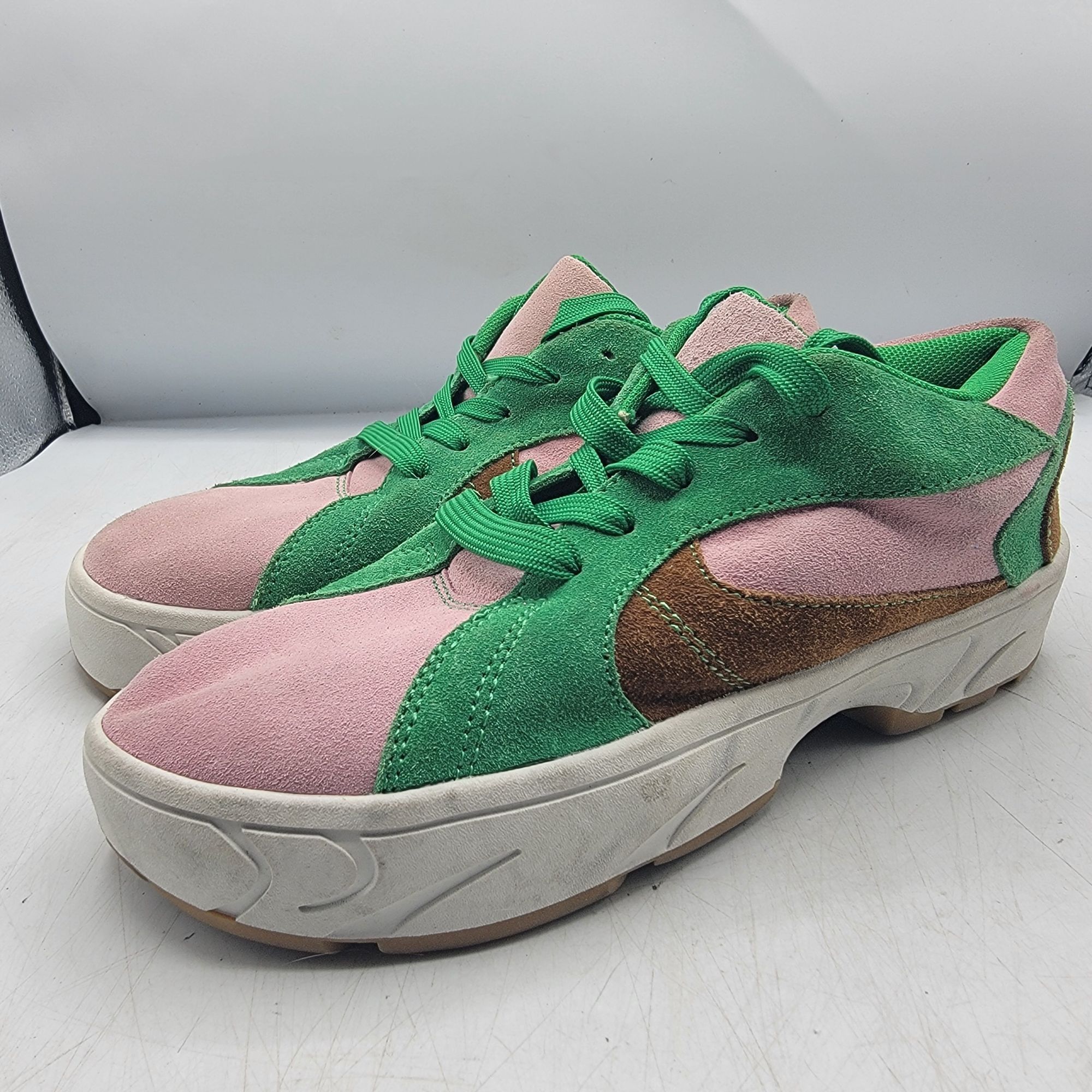 Jeffrey Campbell Jeffery Campbell Limit Platform Womens 7.5 Pink Green Sneake Size US 7.5 / IT 37.5 - 4 Thumbnail