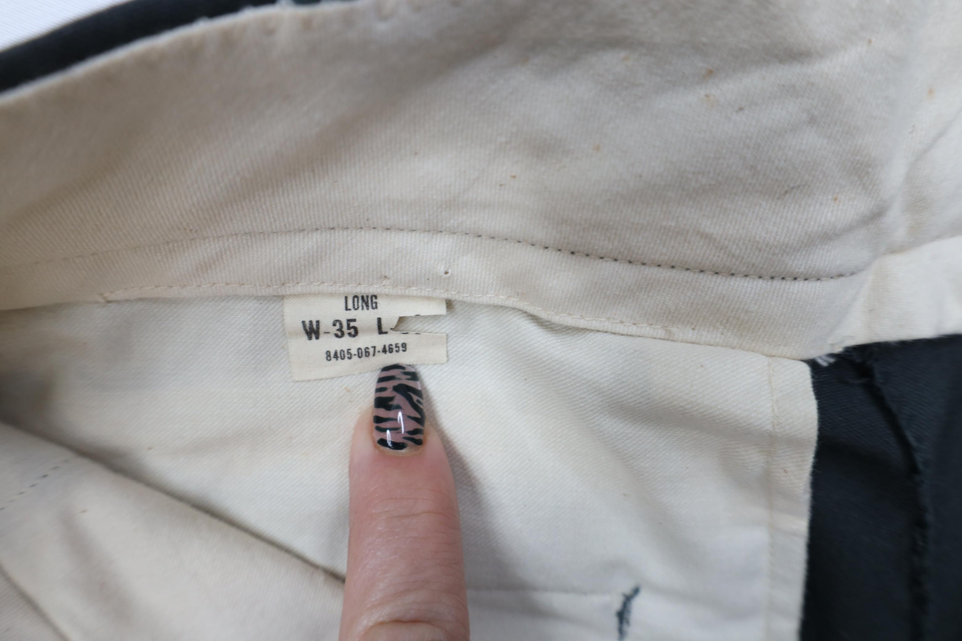 Vintage Vintage 60s Vietnam War Tropical Wool Wide Leg Pants Size US 35 - 7 Thumbnail