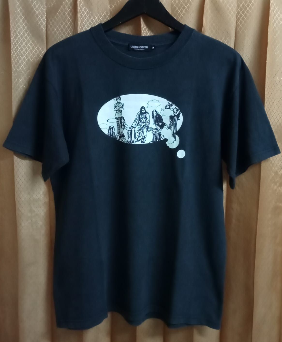 image of Jun Takahashi x Undercover Laboratories Jesus T Shirt in Black, Men's (Size Medium)