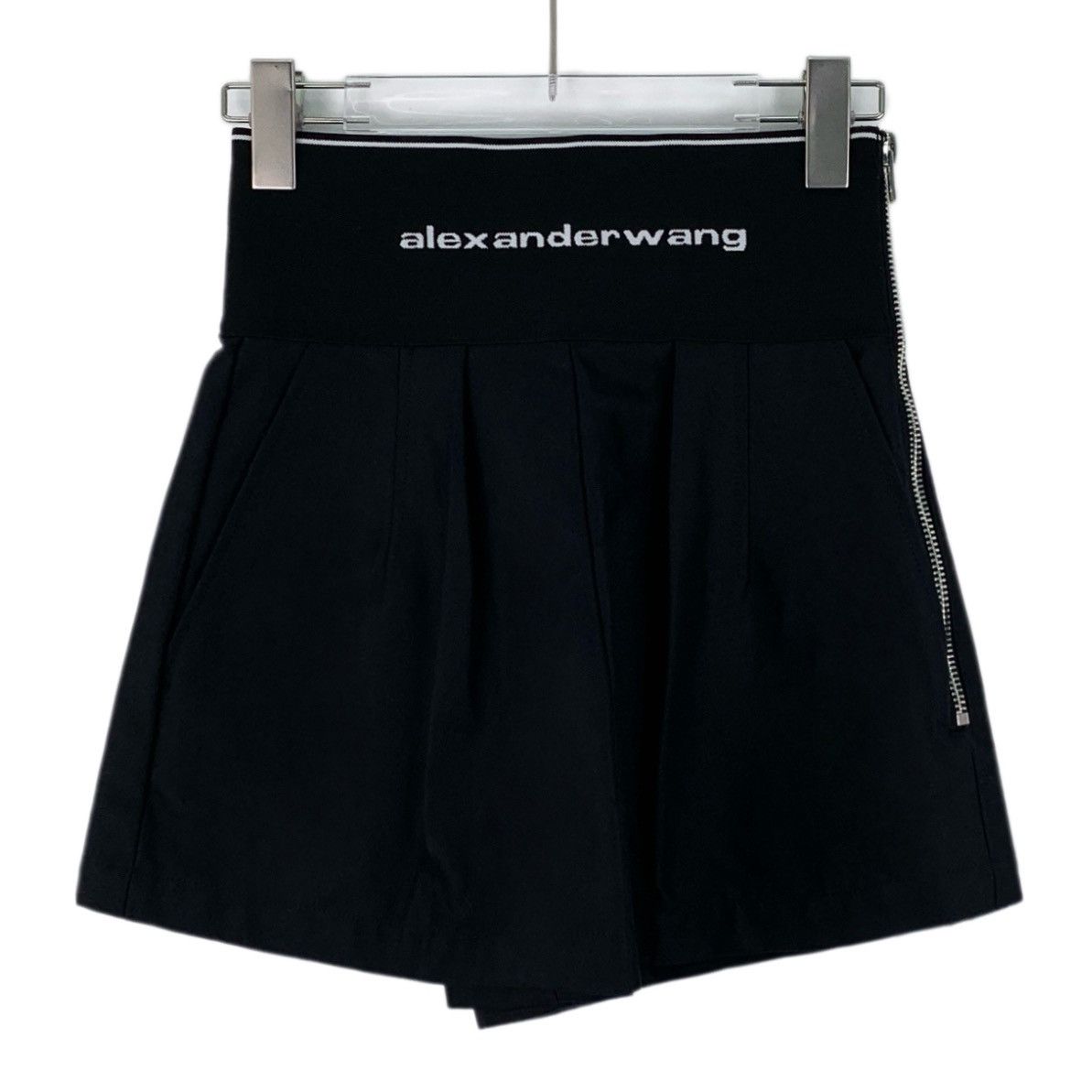 Alexander Wang Alexander Wang Black Stretch Cotton Casual Shorts K26WX Size 25" / US 0 / IT 36 - 1 Thumbnail