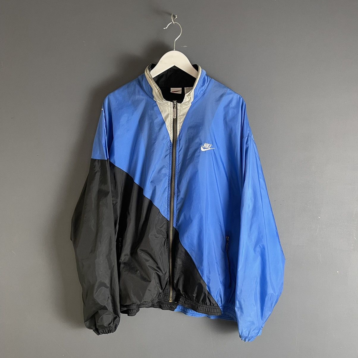 Nike × Vintage Vintage 90s Nike Big Swoosh Jacket Size US XXL / EU 58 / 5 - 2 Thumbnail