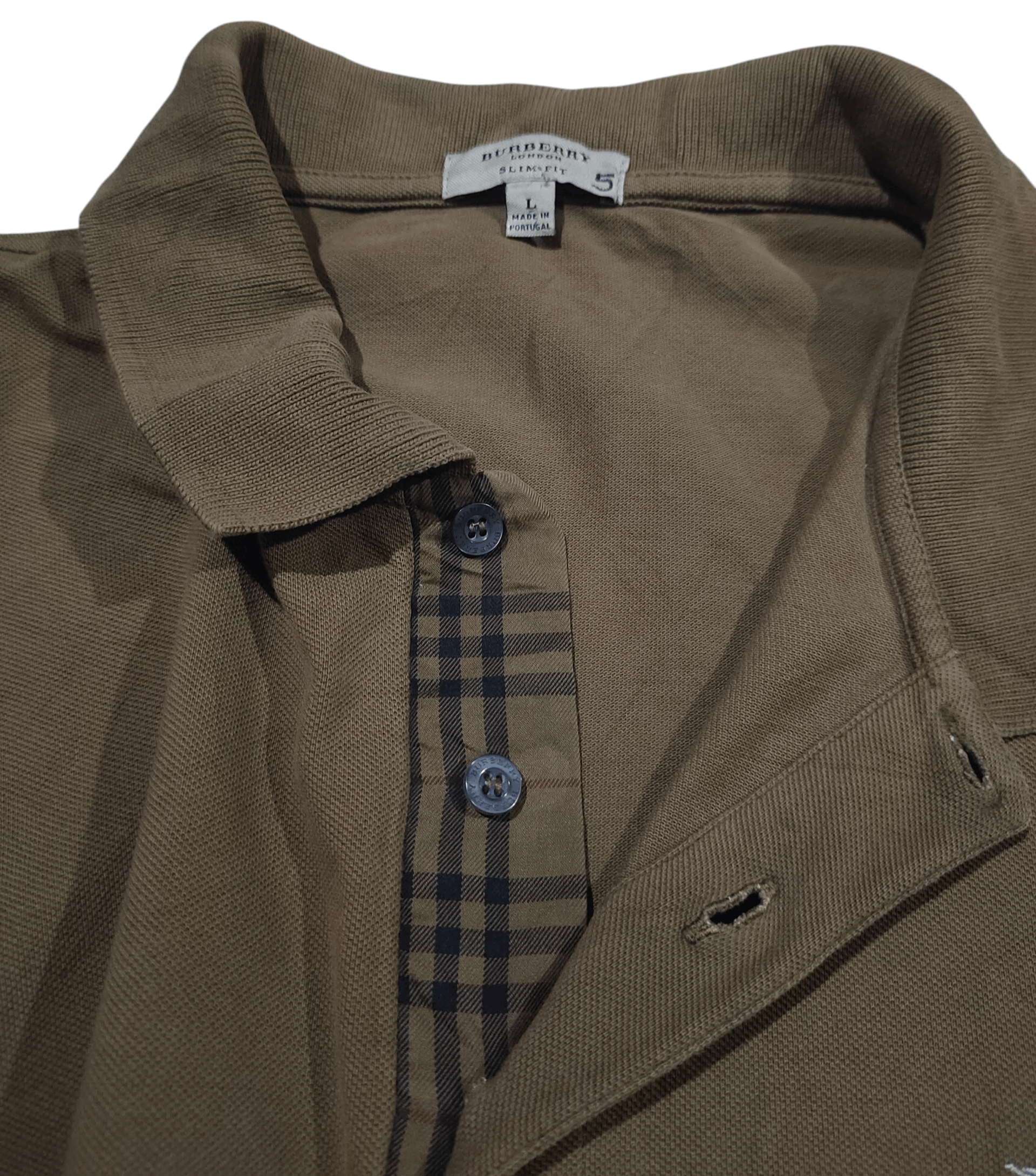 Burberry Burberry Polo Longsleeve Size US L / EU 52-54 / 3 - 2 Thumbnail