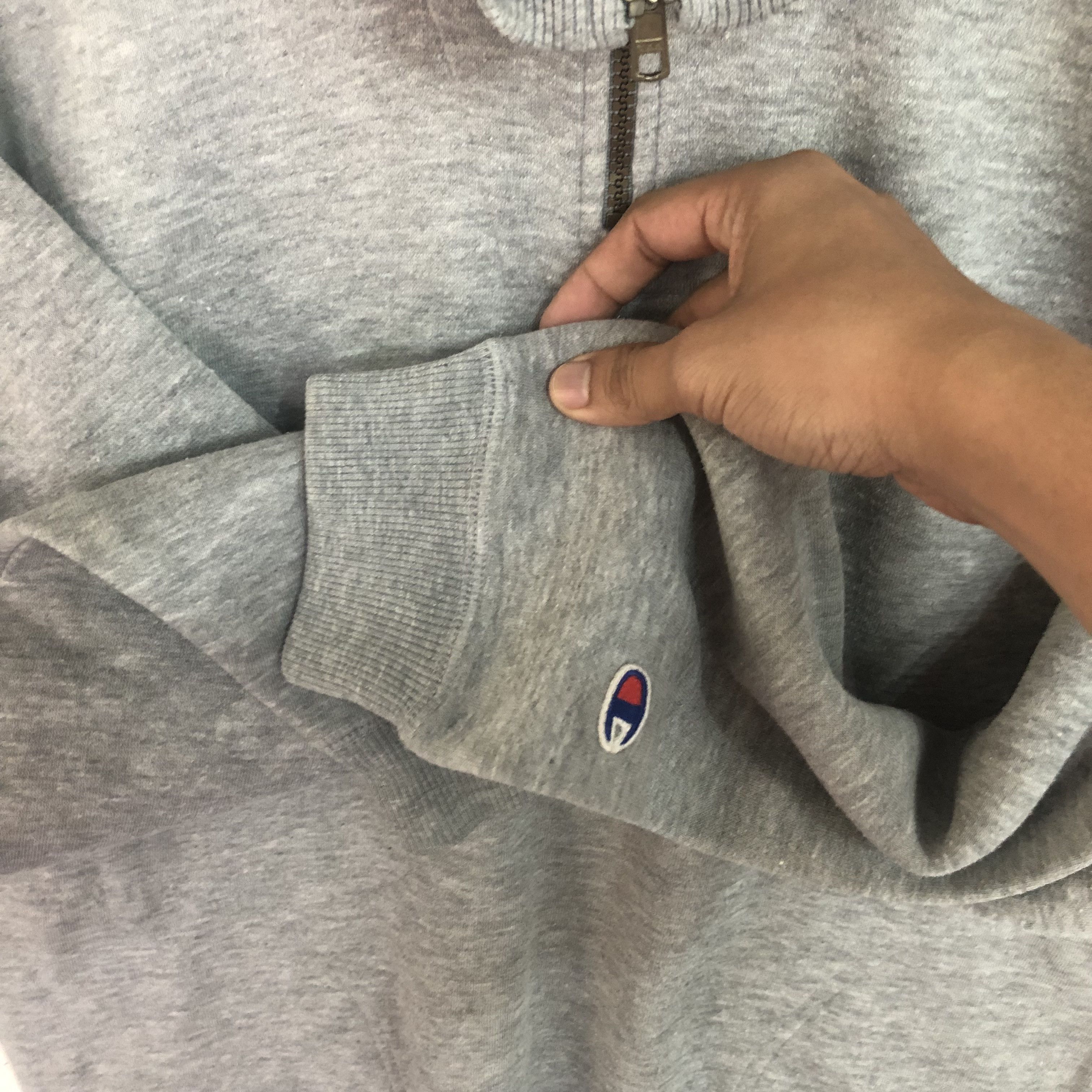 Champion Vintage Half Zip Jumper Sweatshirt Grey Sweatshirt Medium Size US M / EU 48-50 / 2 - 5 Thumbnail