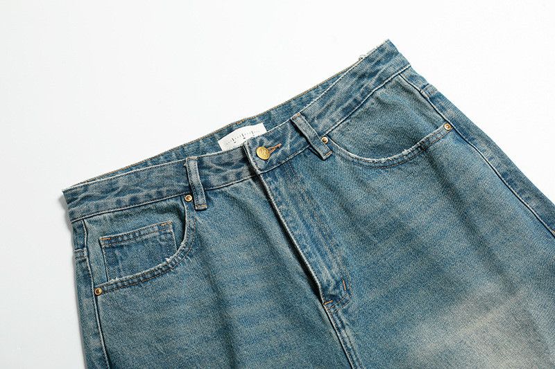 Jean American retro Cleanfit washed distressed men's jeans Size US 32 / EU 48 - 3 Thumbnail