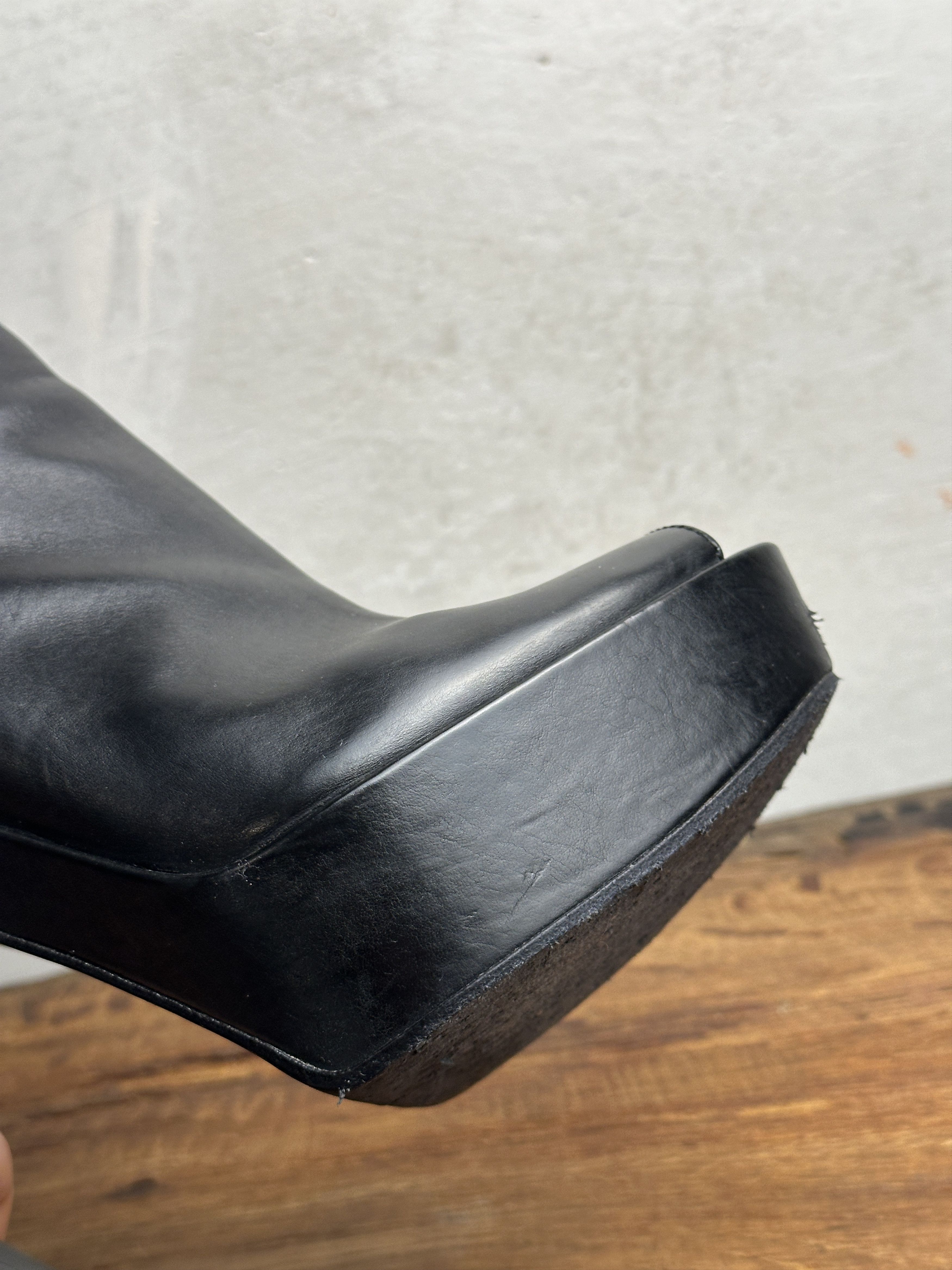 Ann Demeulemeester Ann Demeulemeester Cutout Space Heeled Boots Size US 8.5 / IT 38.5 - 10 Thumbnail