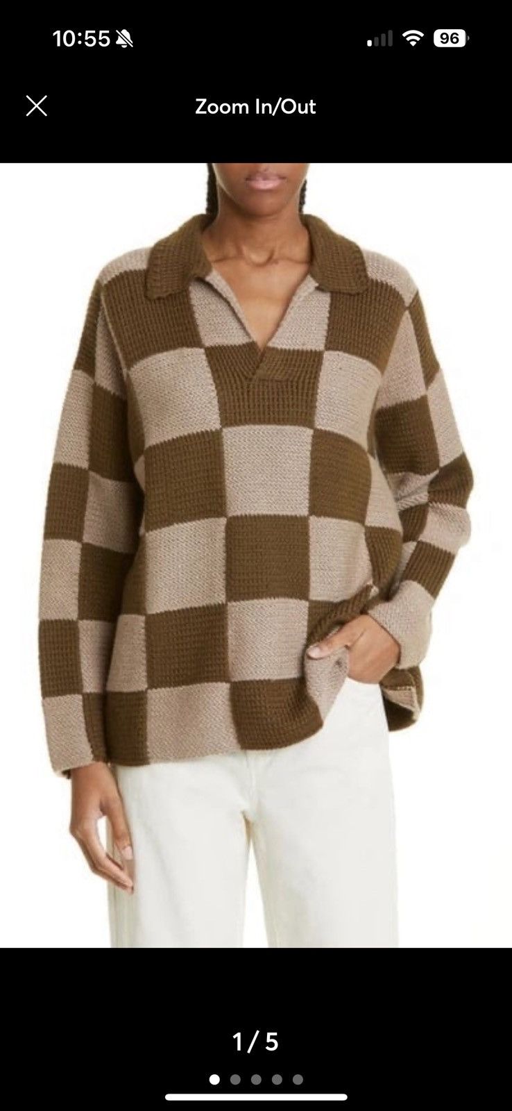Connor McKnight Connor McKnight Tile Knit Merino Wool Rugby Sweater Size US L / EU 52-54 / 3 - 4 Thumbnail