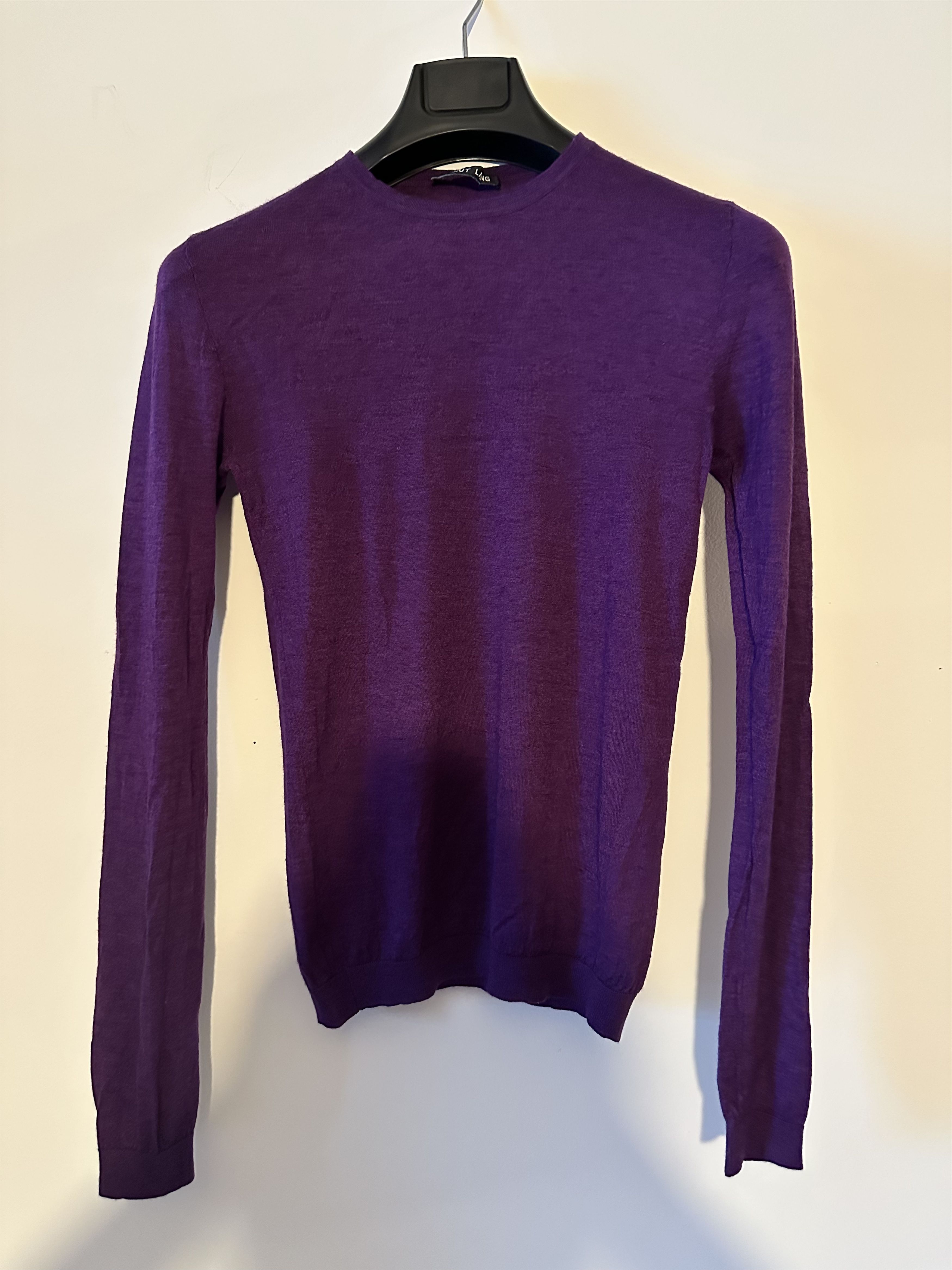 Helmut Lang Helmut Lang Vintage Purple Cashmere Sweater Size US XS / EU 42 / 0 - 1 Thumbnail