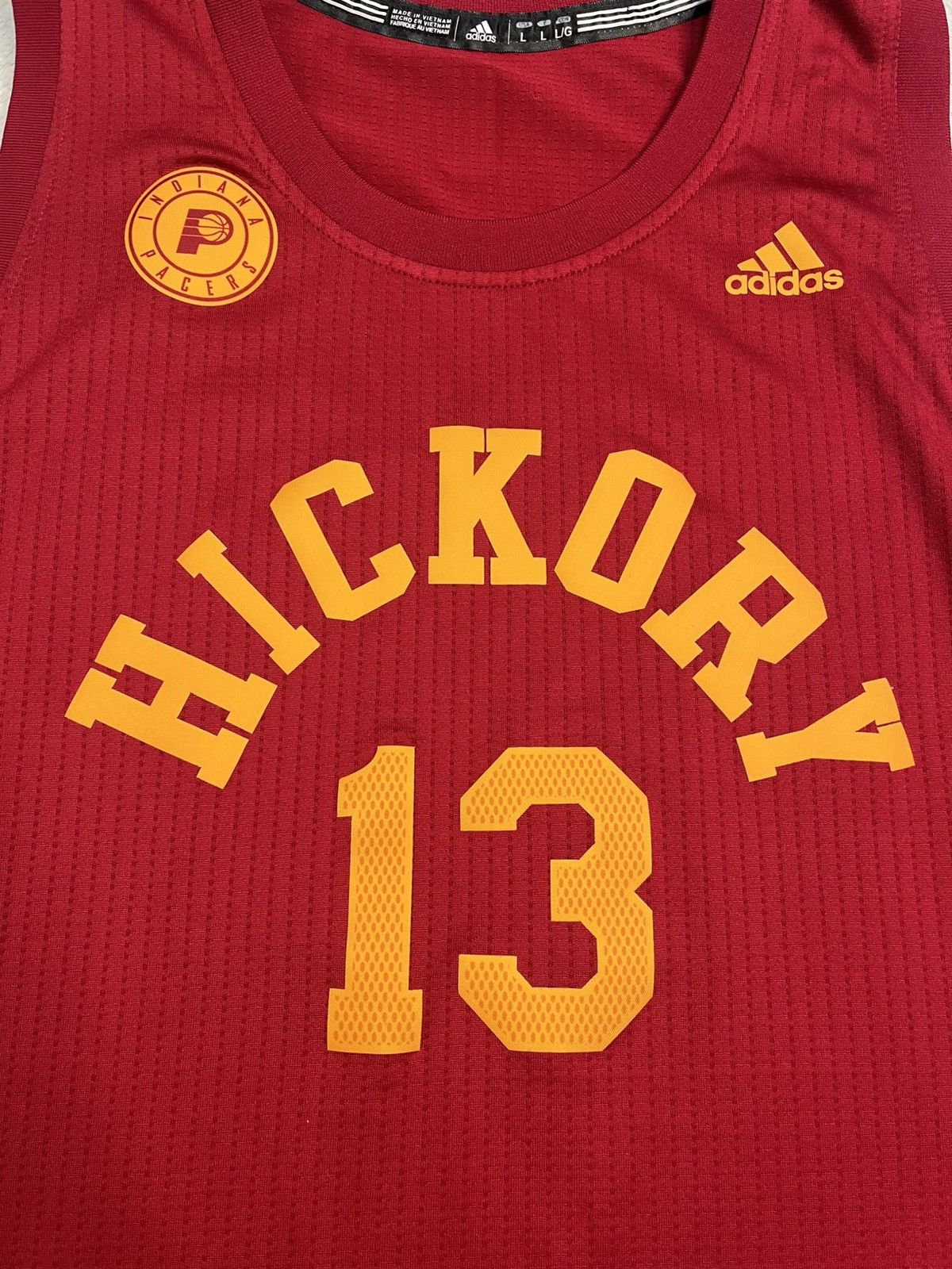 Adidas Adidas NBA Indiana Pacers Paul George Hickory HWC Alt Jersey Size US L / EU 52-54 / 3 - 2 Thumbnail