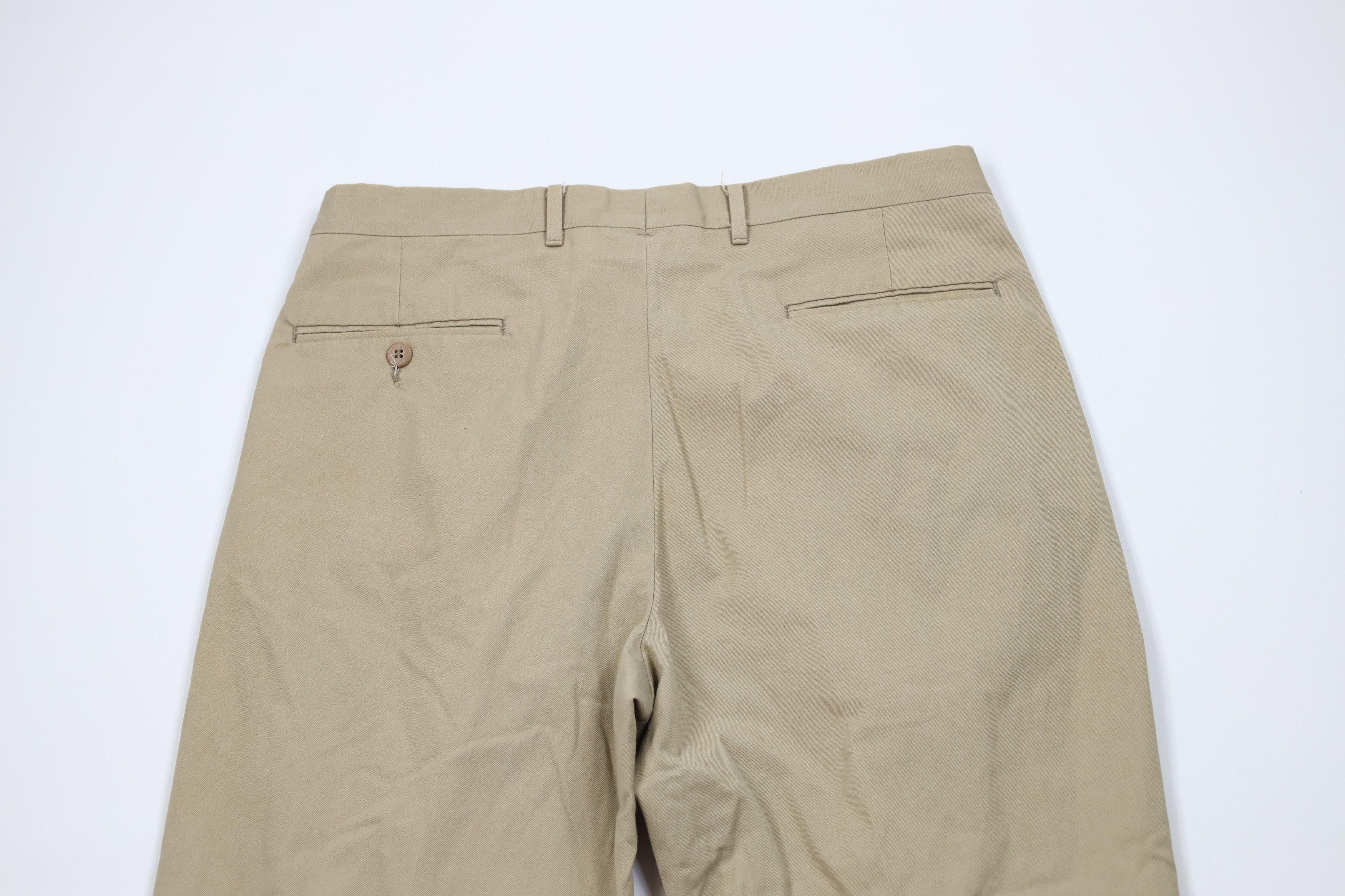Levi's Vintage 70s Levis Flared Wide Leg Chino Pants Beige Khaki Size US 34 / EU 50 - 12 Thumbnail