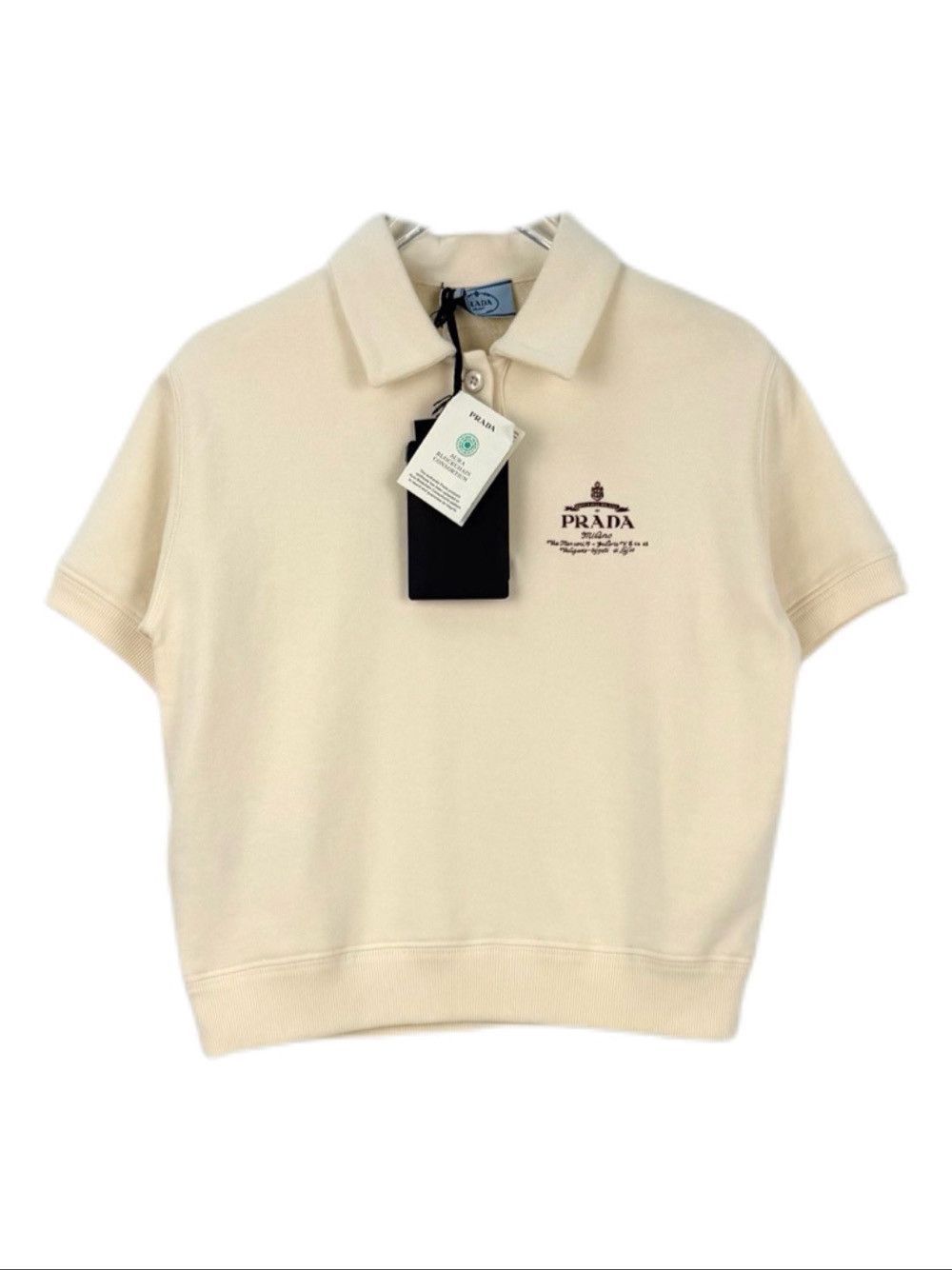 Prada Prada Logo Print Polo Shirt Size XS Size XS / US 0-2 / IT 36-38 - 1 Thumbnail