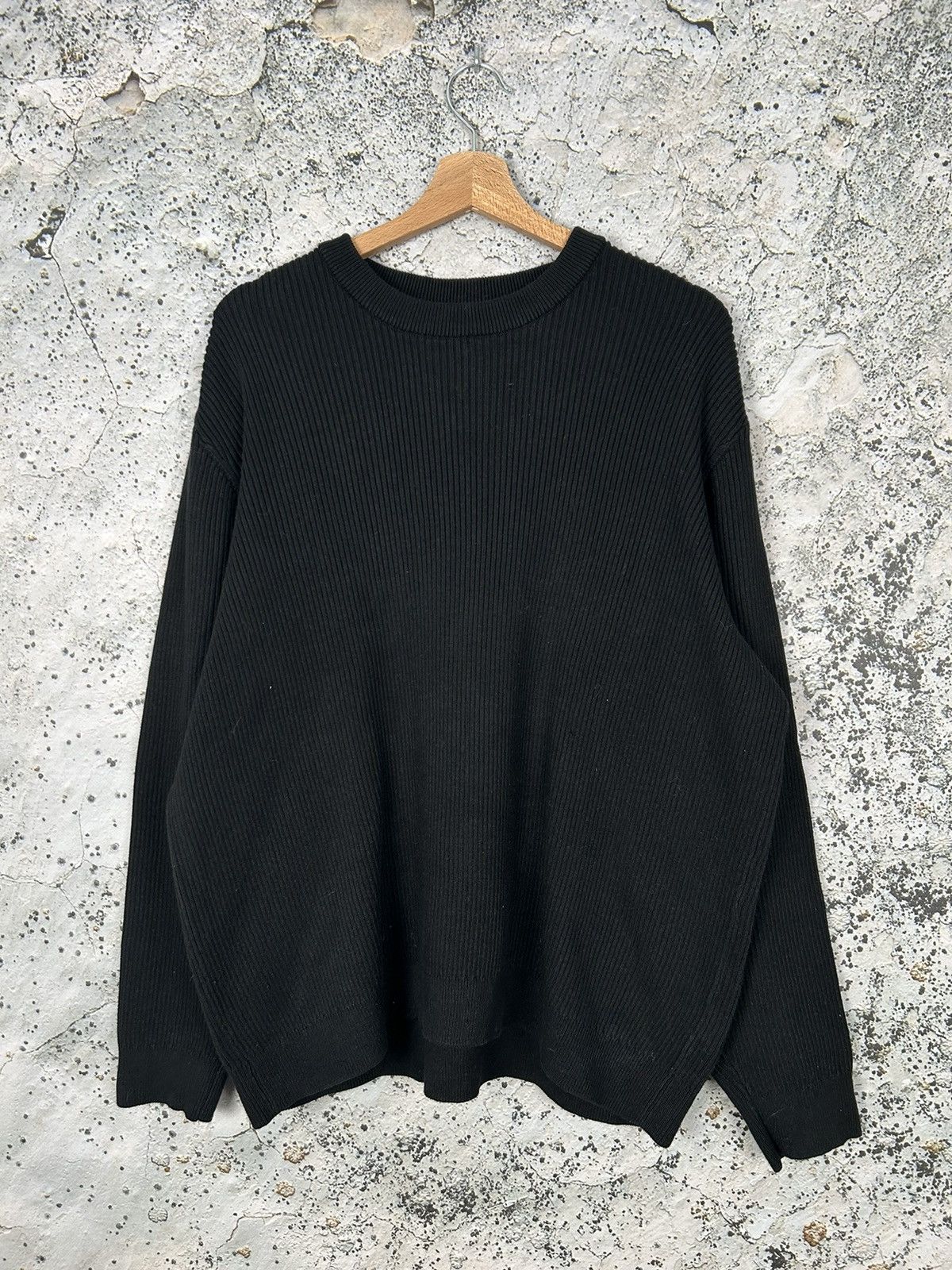 Black Basic Sweater Knit H&M Streetwear Hype Grunge Punk