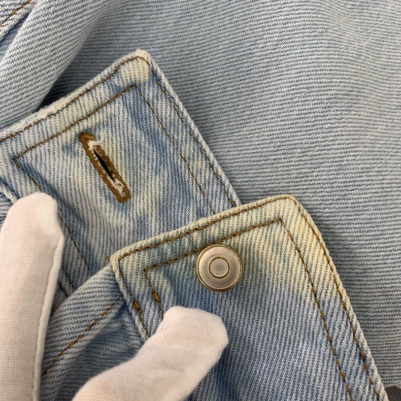 Loewe Loewe Light blue collar cotton denim shirt Size XS / US 0-2 / IT 36-38 - 9 Thumbnail
