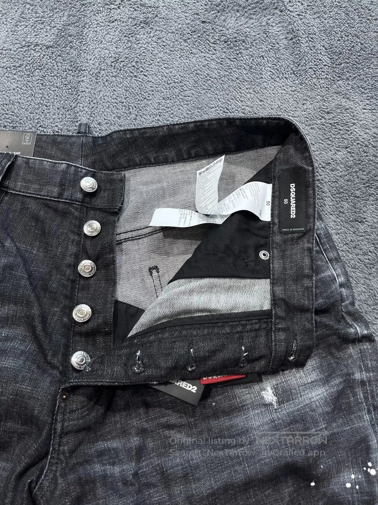 Dsquared2 Dsquared2 Combat Black Cropped Jeans. Size US 44 / EU 60 - 5 Thumbnail