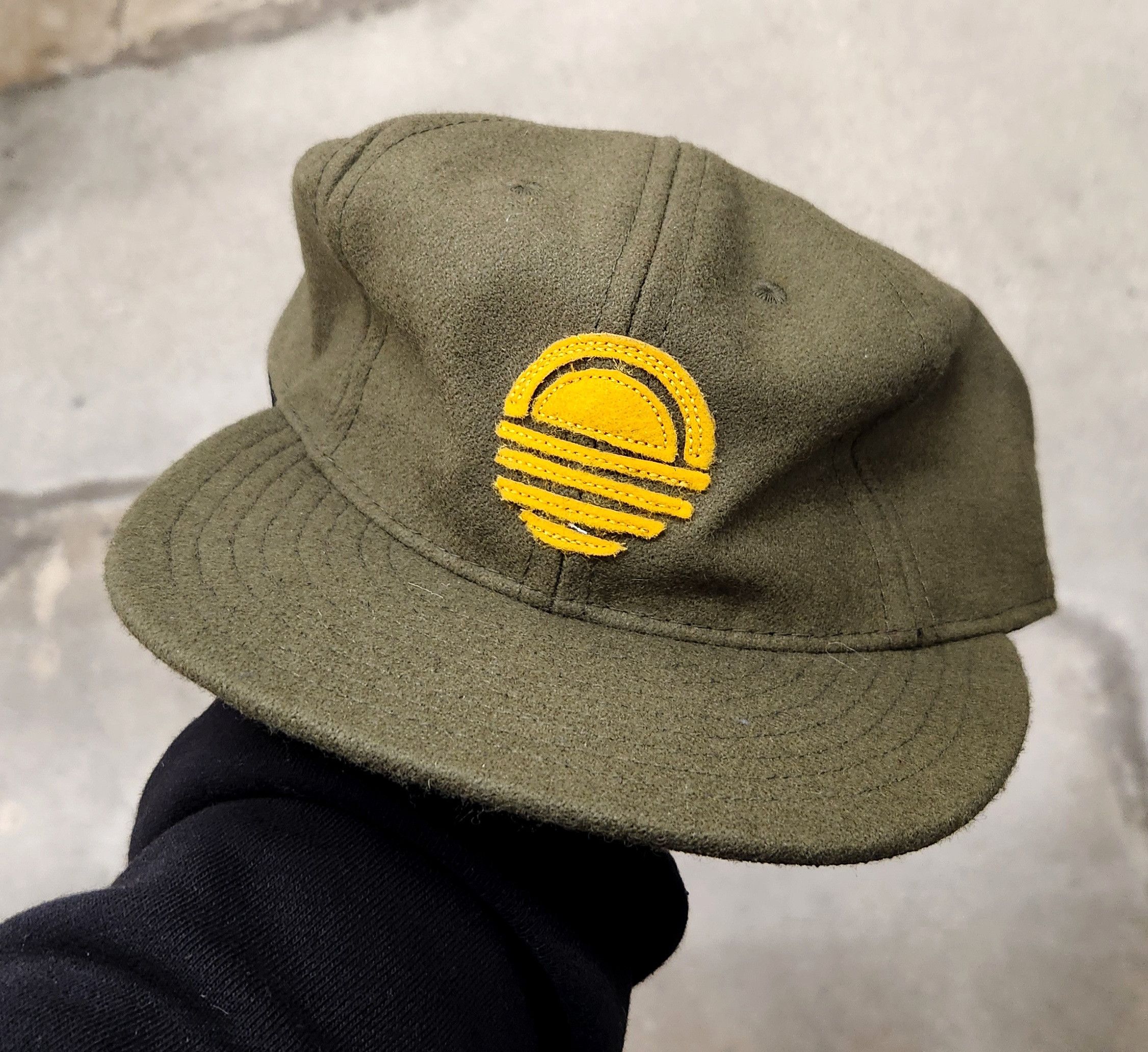 Ebbets Field Flannels Ebbets Field Flannels Vintage Authentic Green Wool Baseball Size ONE SIZE - 1 Thumbnail