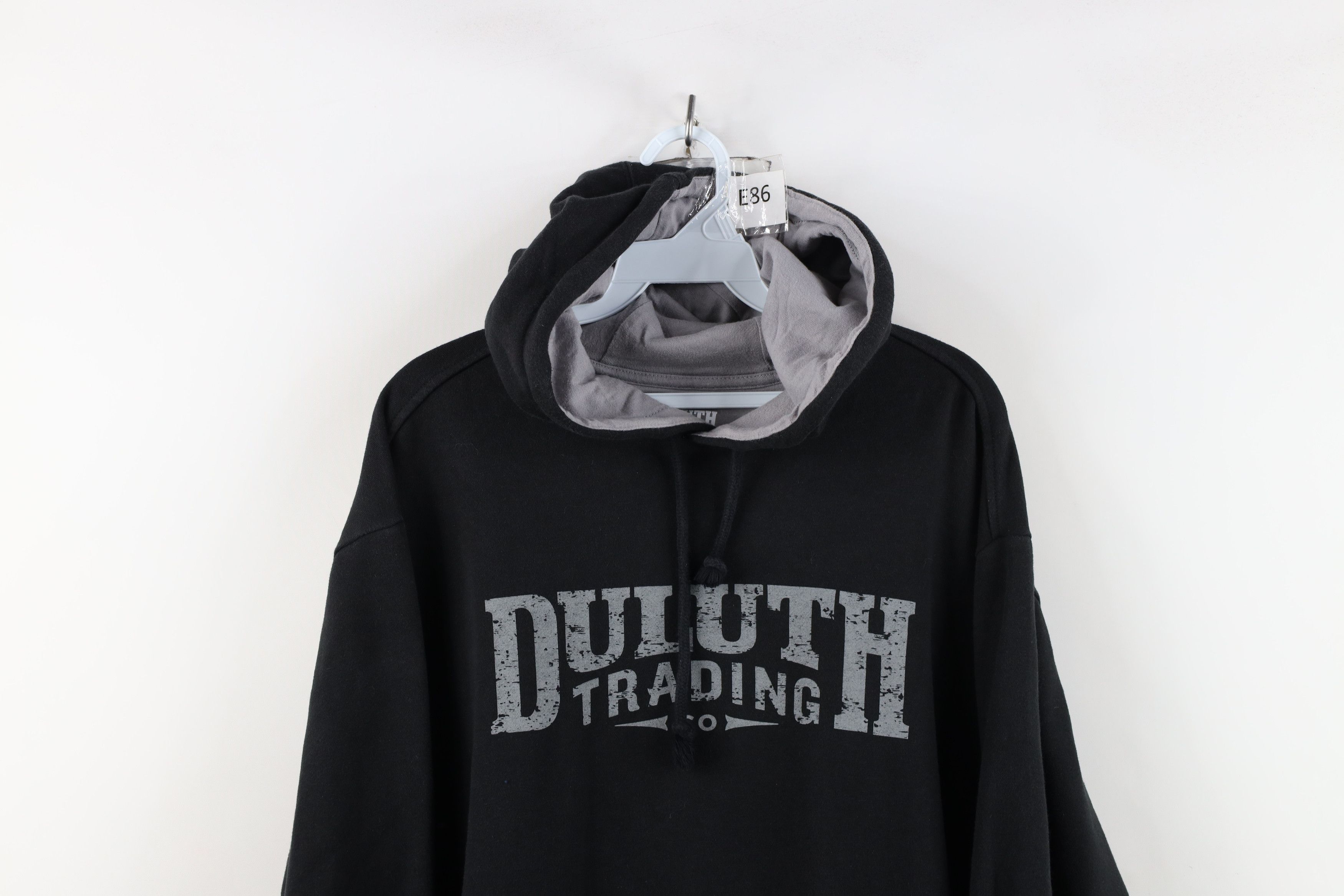 Duluth Trading Company Duluth Trading Co Faded Spell Out Hoodie Sweatshirt Black Size US L / EU 52-54 / 3 - 2 Thumbnail