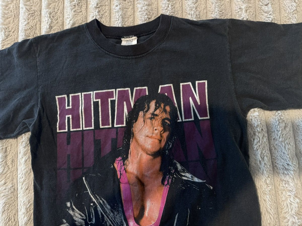 WWF RARE 90s bret hart the hitman 1993 wrestling thrash sunfaded Size US S / EU 44-46 / 1 - 8 Thumbnail