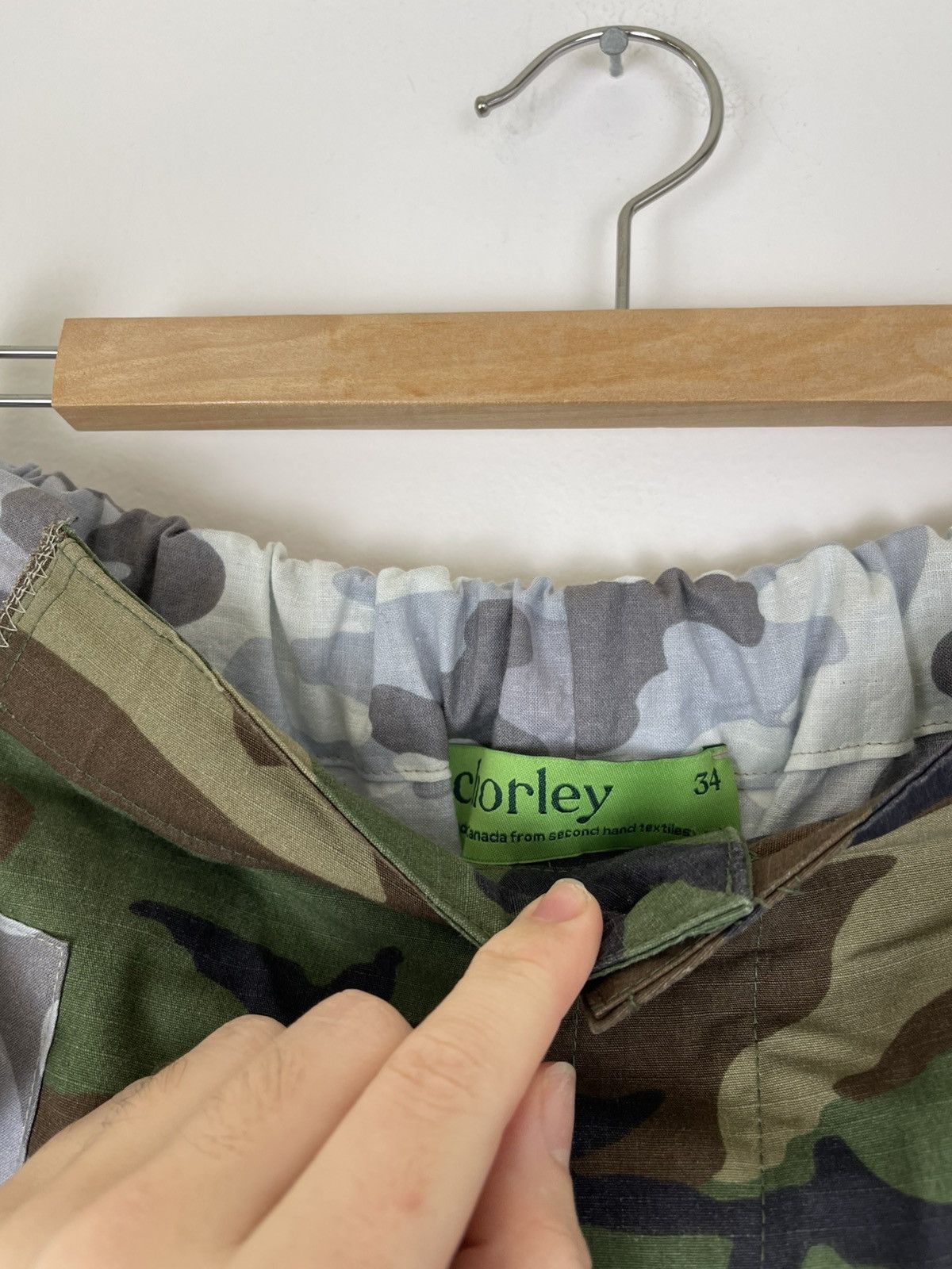 Chorley Deconstructed 2 tone camo baggy cargo pants Size US 34 / EU 50 - 3 Thumbnail